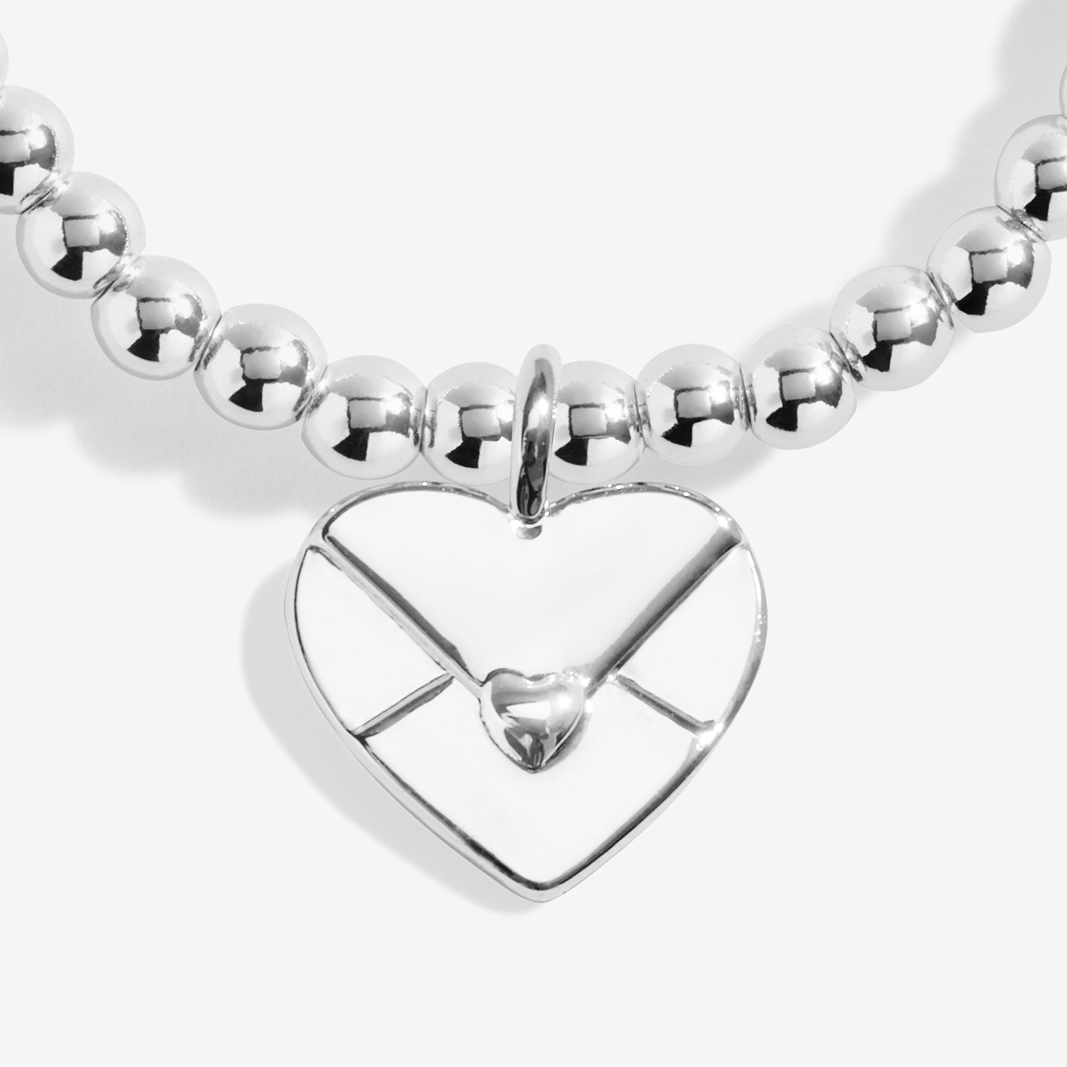 Joma Jewellery A Little | Sending Love | Silver Plated | Bracelet | 17.5cm Stretch