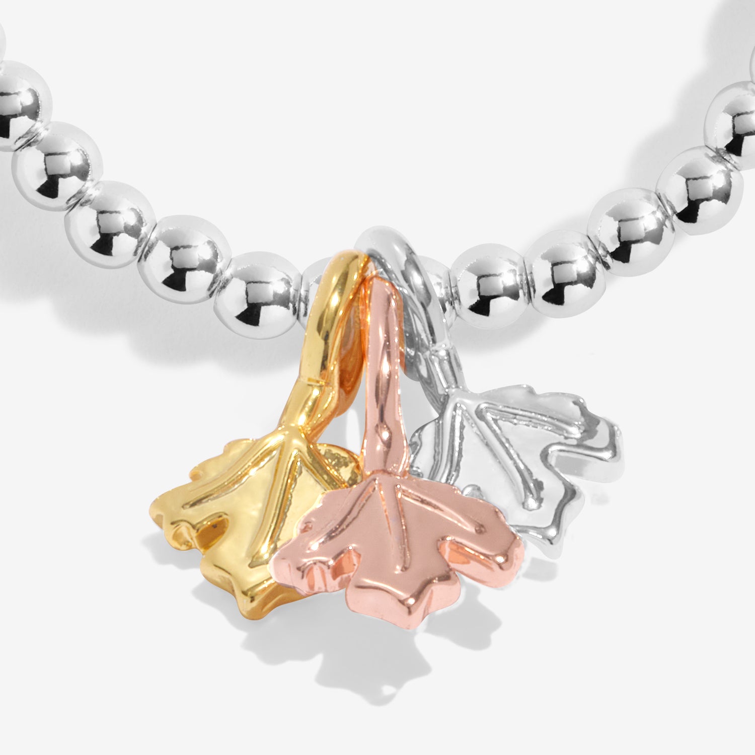 Joma Jewellery A Little | Hello Autumn | Silver, Gold & Rose Gold Plated | Bracelet | 17.5cm Stretch