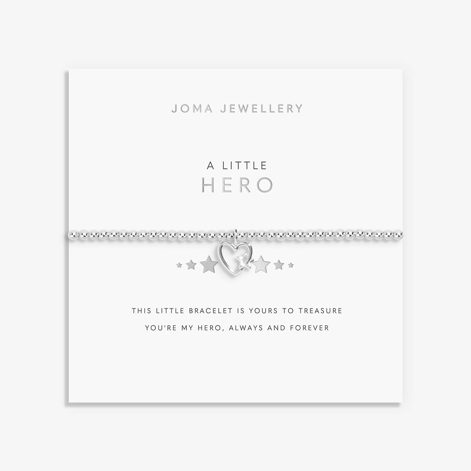 Joma Jewellery A Little | Hero | Silver Plated | Bracelet | 17.5cm Stretch
