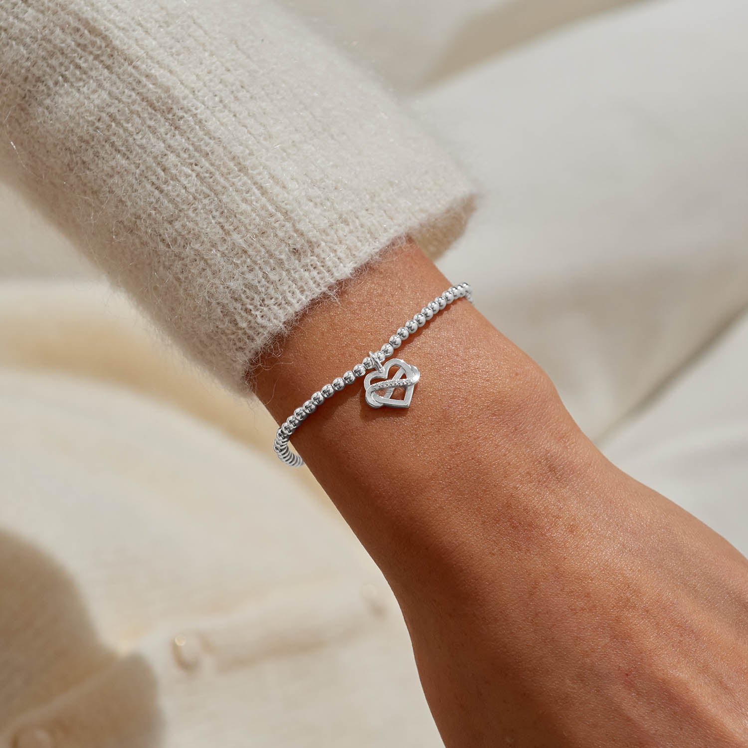 Joma Jewellery A Little | Family Is A Gift That Lasts Forever | Silver Plated | Bracelet | 17.5cm Stretch