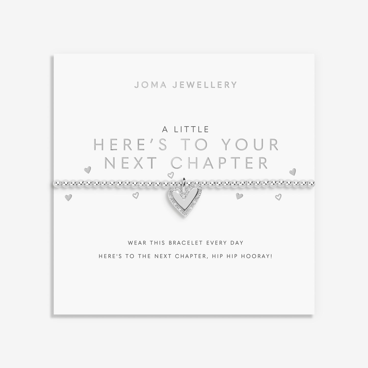 Joma Jewellery A Little | Here'S To Your Next Chapter | Silver Plated | Bracelet | 17.5cm Stretch