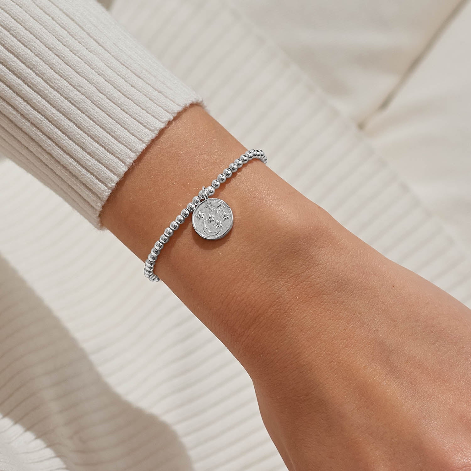 Joma Jewellery A Little | You Are My Sun, My Moon, And All My Stars | Silver Plated | Bracelet | 17.5cm Stretch