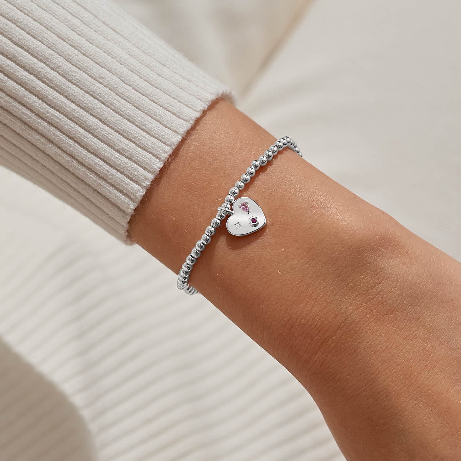 Joma Jewellery A Little | Happy Girl Era | Silver Plated | Bracelet | 17.5cm Stretch