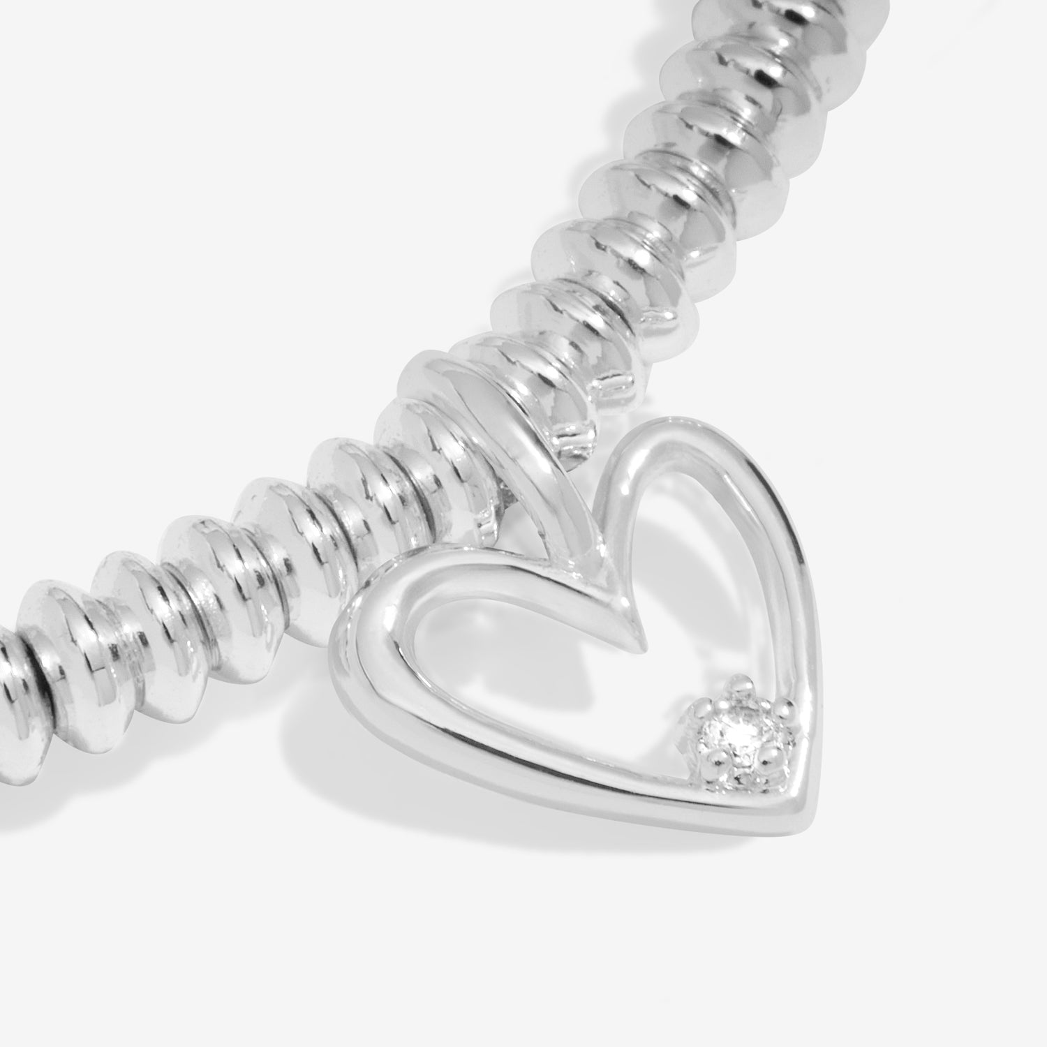 Joma Jewellery Laboratory Grown Diamond A Little | Happy Birthday | Silver Plated | Bracelet | 17.5cm Stretch