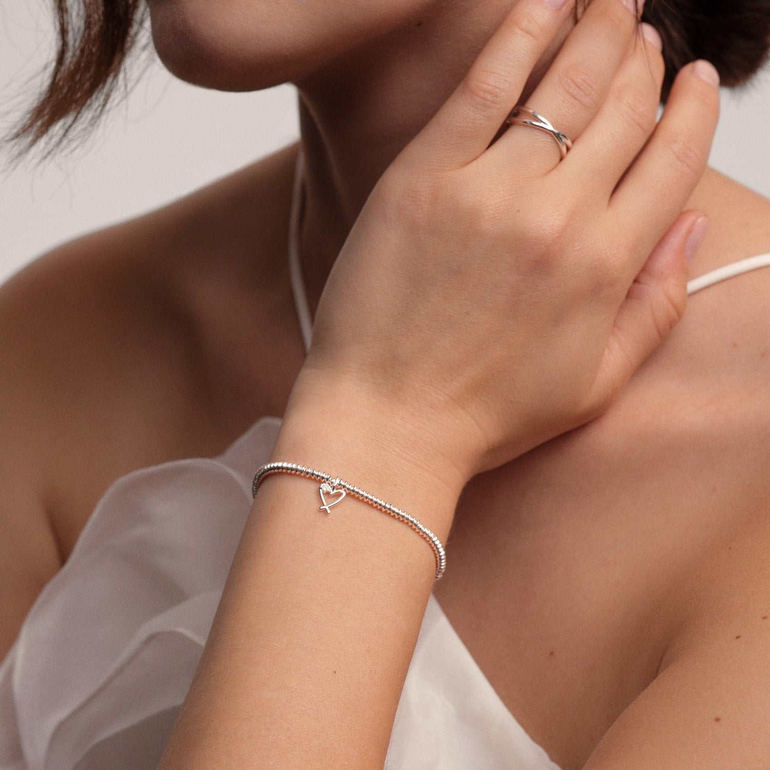 Joma Jewellery Laboratory Grown Diamond A Little | Lovely Sister | Silver Plated | Bracelet | 17.5cm Stretch