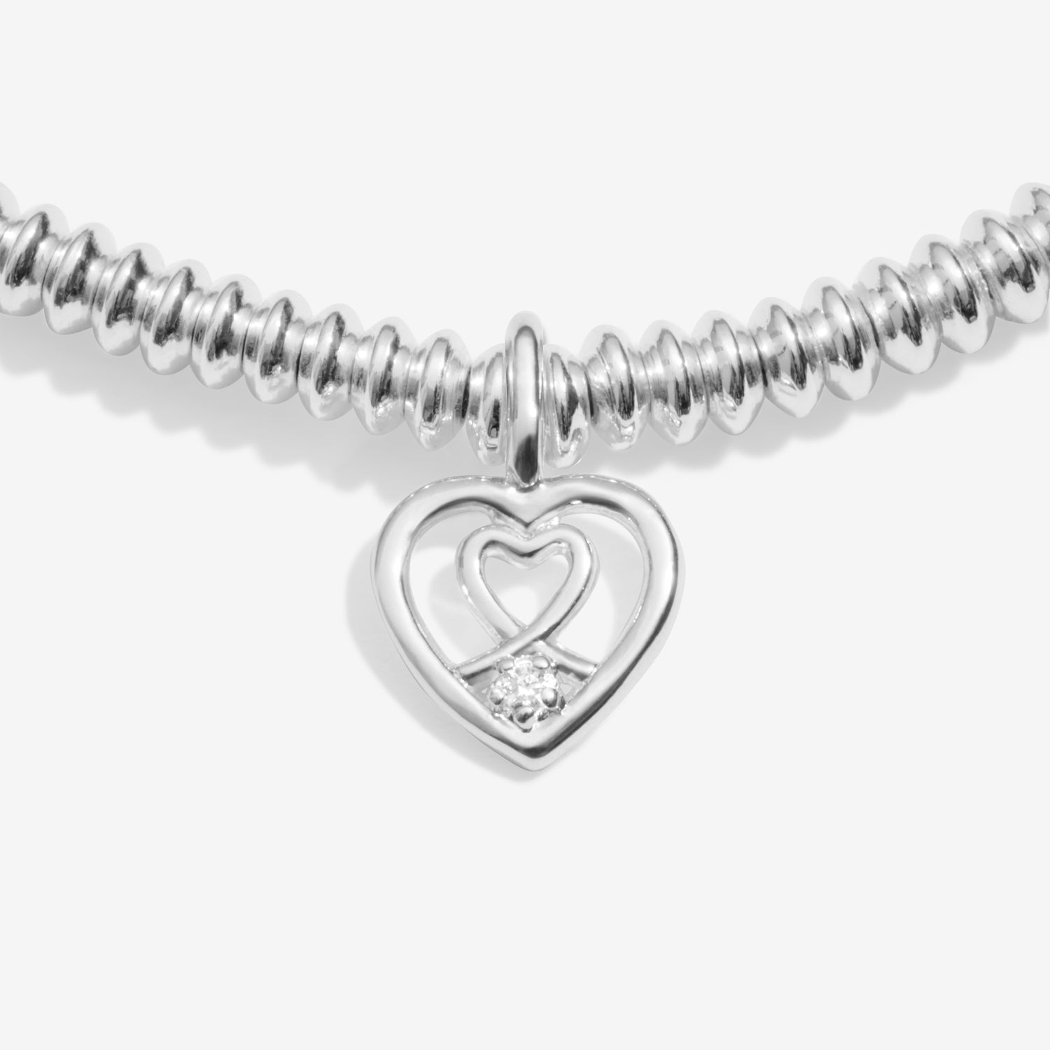 Joma Jewellery Laboratory Grown Diamond A Little | Wonderful Daughter | Silver Plated | Bracelet | 17.5cm Stretch