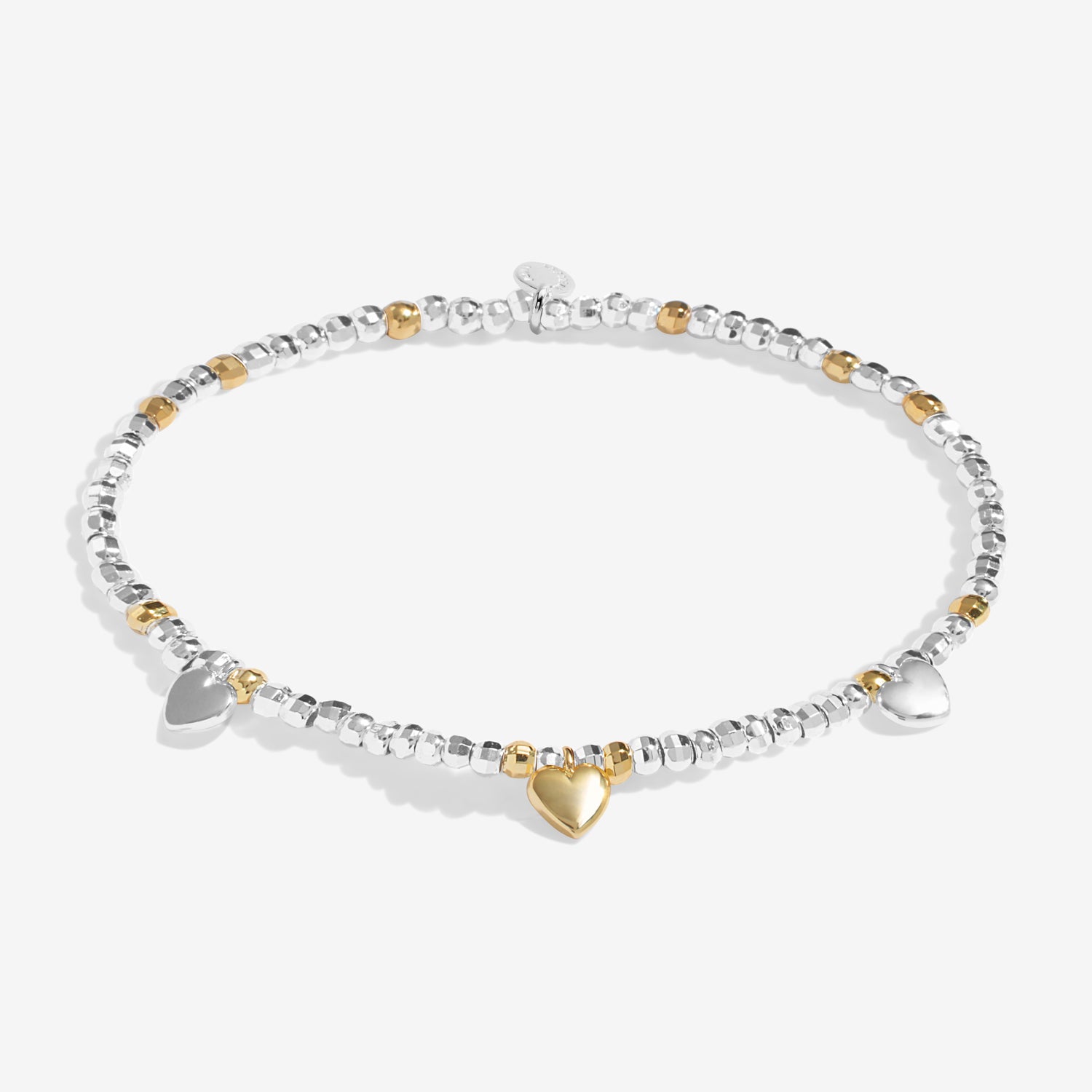 Joma Jewellery Sparkle Confetti A Little | Fabulous Friend | Silver & Gold Plated | Bracelet | 17.5cm Stretch