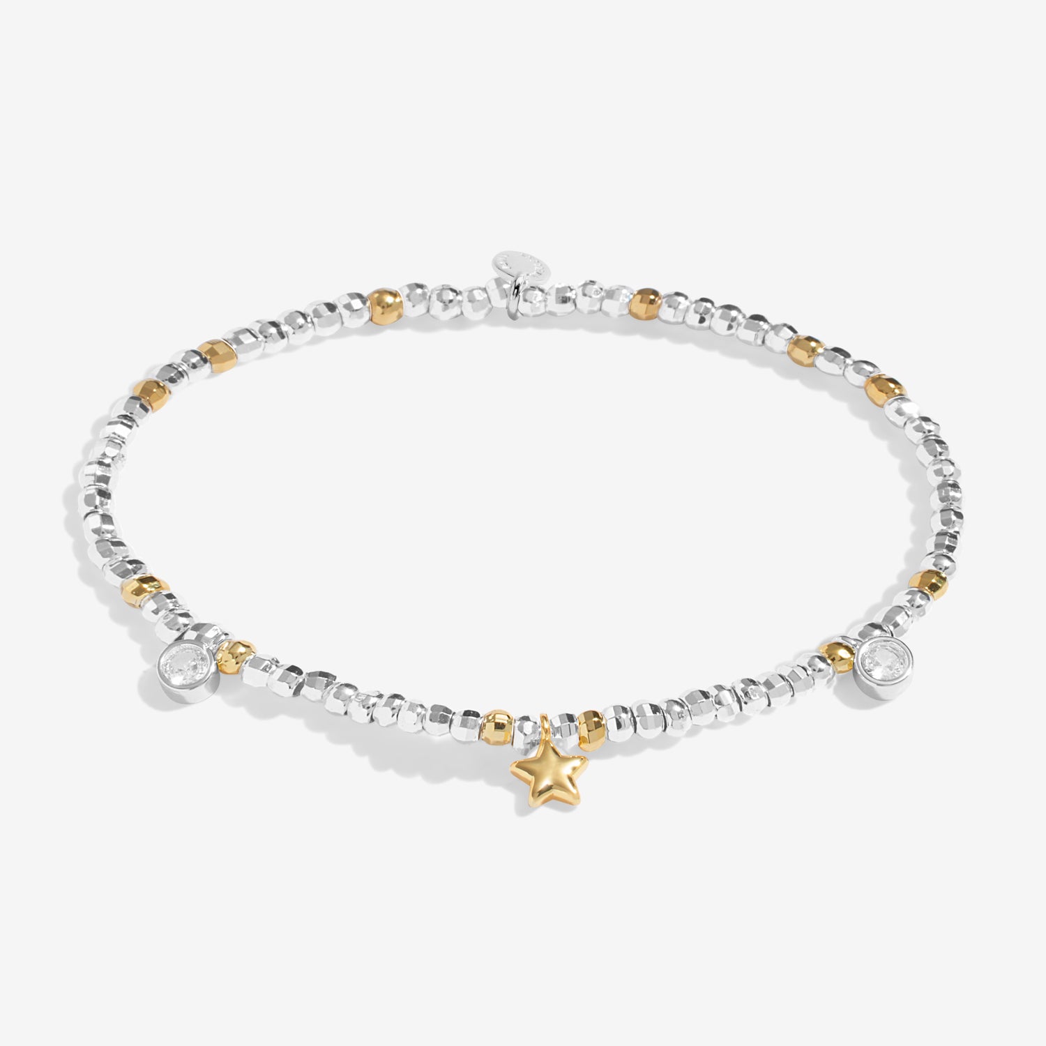 Joma Jewellery Sparkle Confetti A Little | One In A Million | Silver & Gold Plated | Bracelet | 17.5cm Stretch