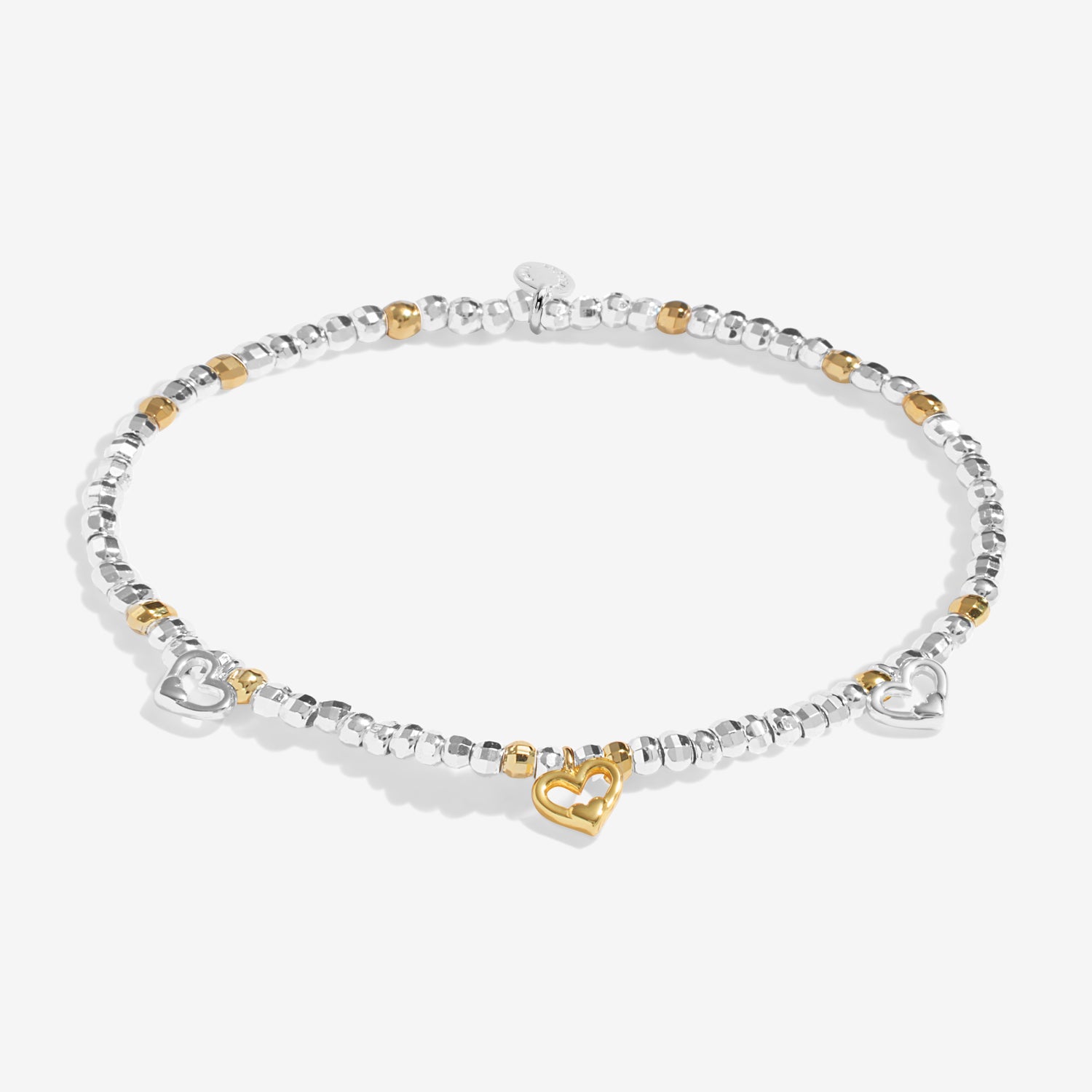 Joma Jewellery Sparkle Confetti A Little | Wonderful Mum | Silver & Gold Plated | Bracelet | 17.5cm Stretch