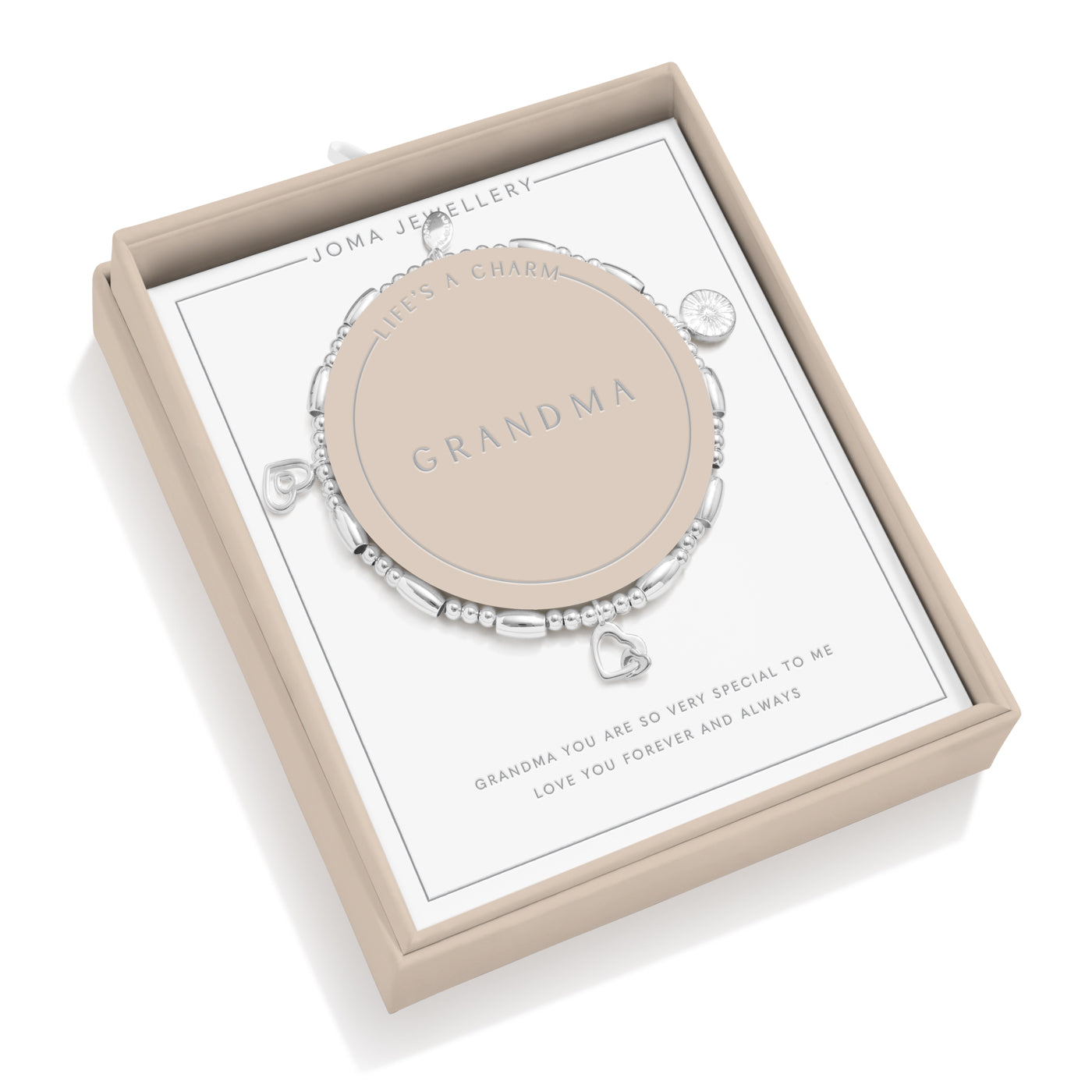 Joma Jewellery Life'S A Charm | Grandma | Silver Plated | Bracelet | 17.5cm Stretch