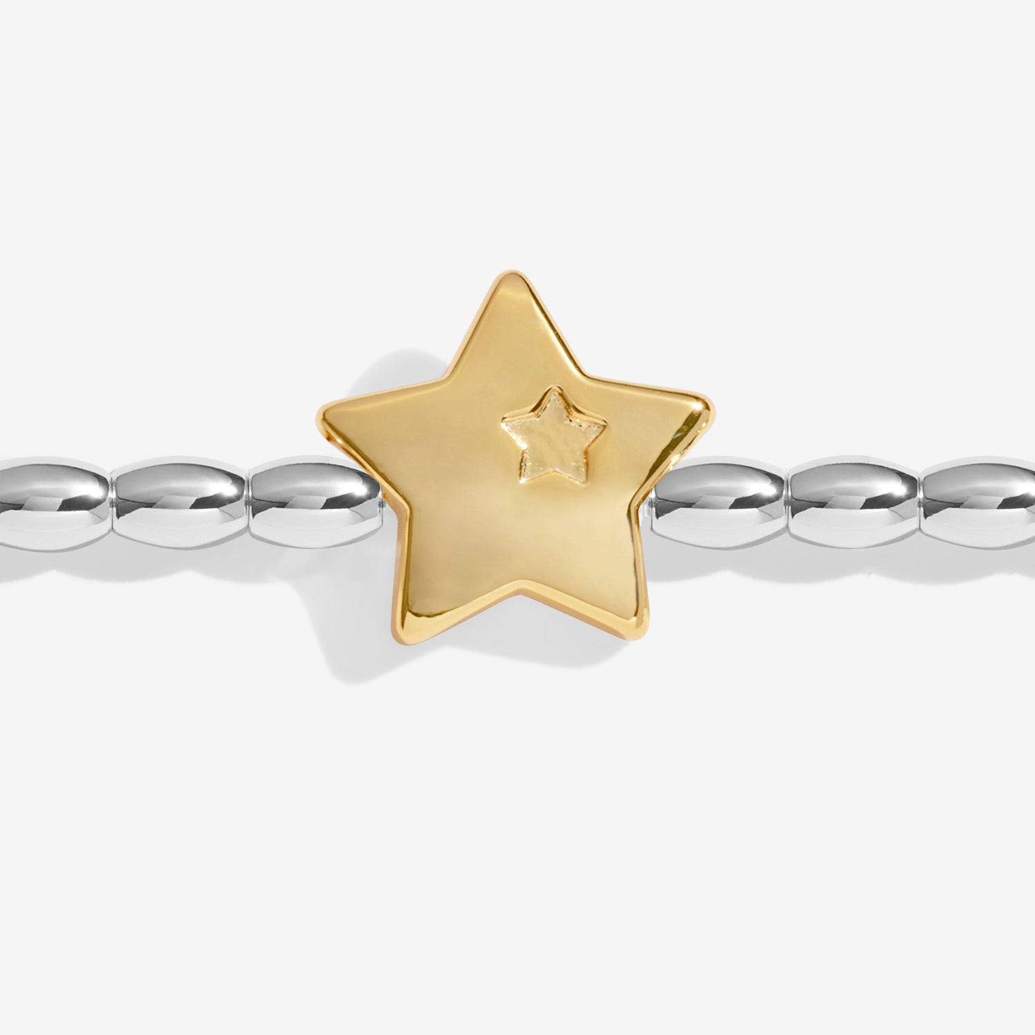 Joma Jewellery Christmas Wish | Merry Christmas | Silver & Gold Plated | Bracelet | 17.5cm Stretch
