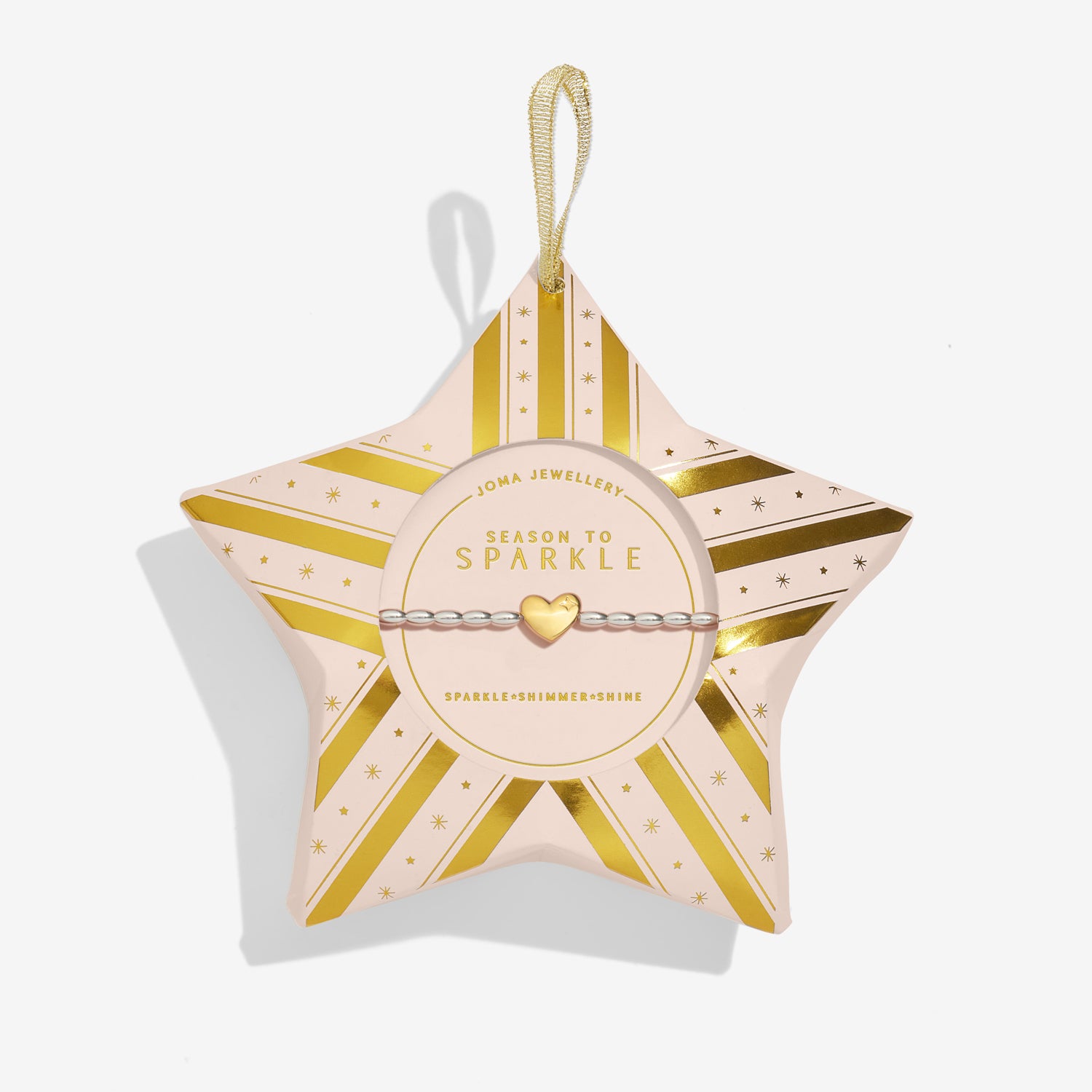 Joma Jewellery Christmas Wish | Season To Sparkle | Silver & Gold Plated | Bracelet | 17.5cm Stretch