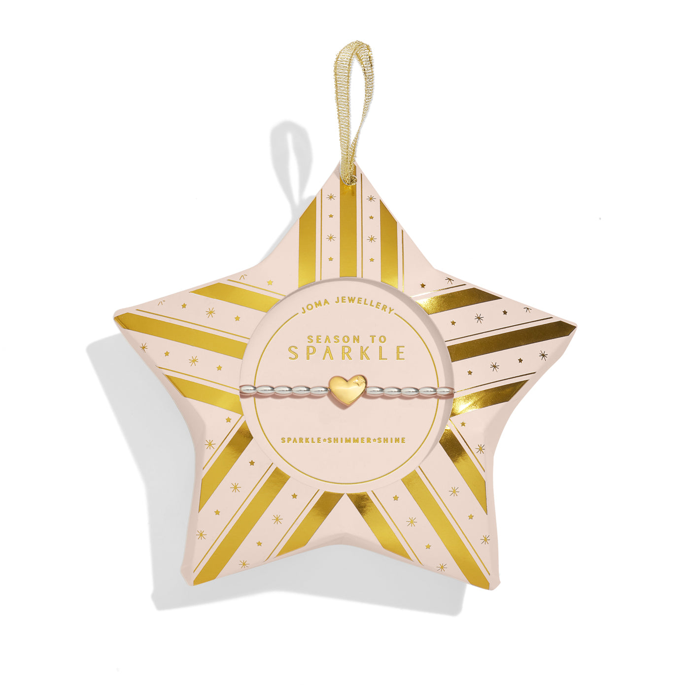 Joma Jewellery Christmas Wish | Season To Sparkle | Silver & Gold Plated | Bracelet | 17.5cm Stretch