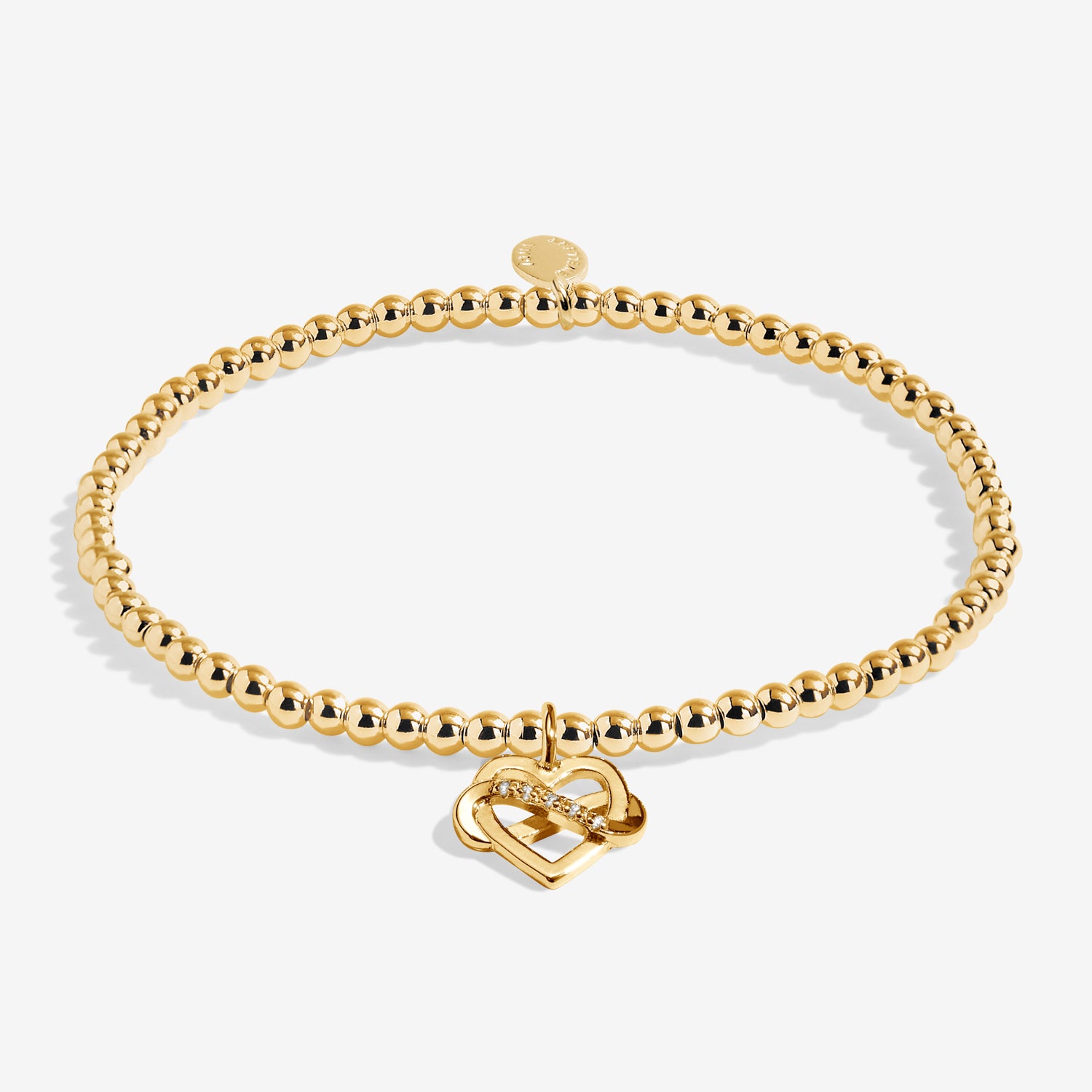 Joma Jewellery Gold A Little | Family Is A Gift That Lasts Forever | Gold Plated | Bracelet | 17.5cm Stretch