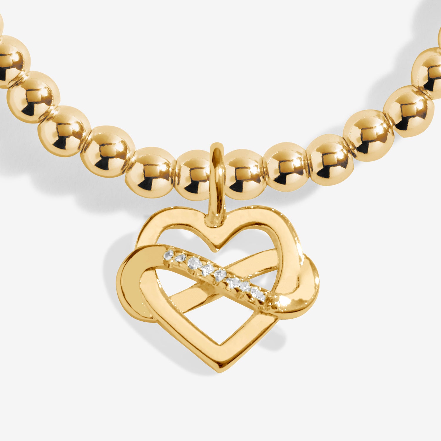 Joma Jewellery Gold A Little | Family Is A Gift That Lasts Forever | Gold Plated | Bracelet | 17.5cm Stretch