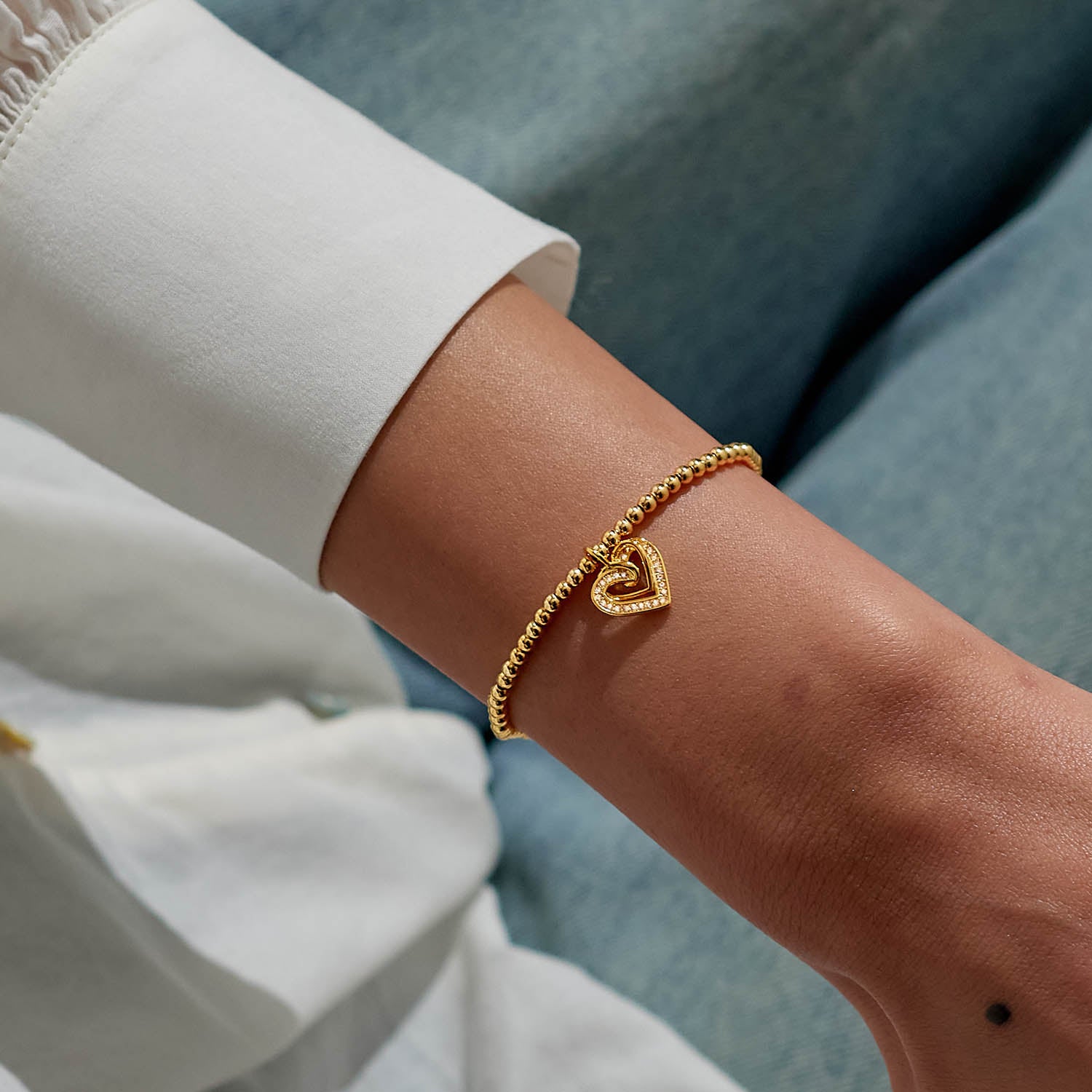 Joma Jewellery Gold A Little | Forever Thankful You'Re My Friend | Gold Plated | Bracelet | 17.5cm Stretch