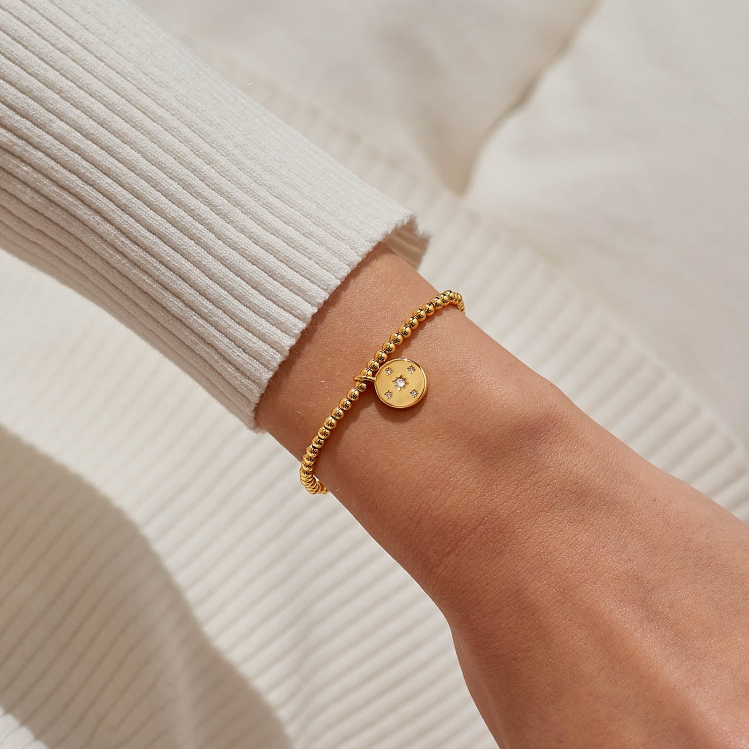 Joma Jewellery Gold A Little | Wonderful Things Are Coming Your Way | Gold Plated | Bracelet | 17.5cm Stretch