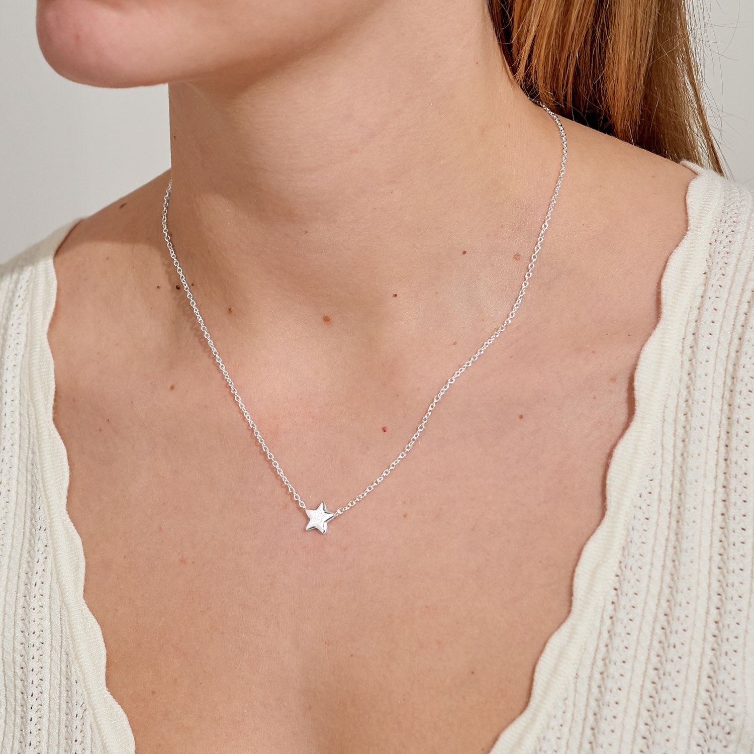 Joma Jewellery Necklace Christmas Cracker | Merry Christmas | Silver Plated | Necklace | 46cm + 5cm Extender