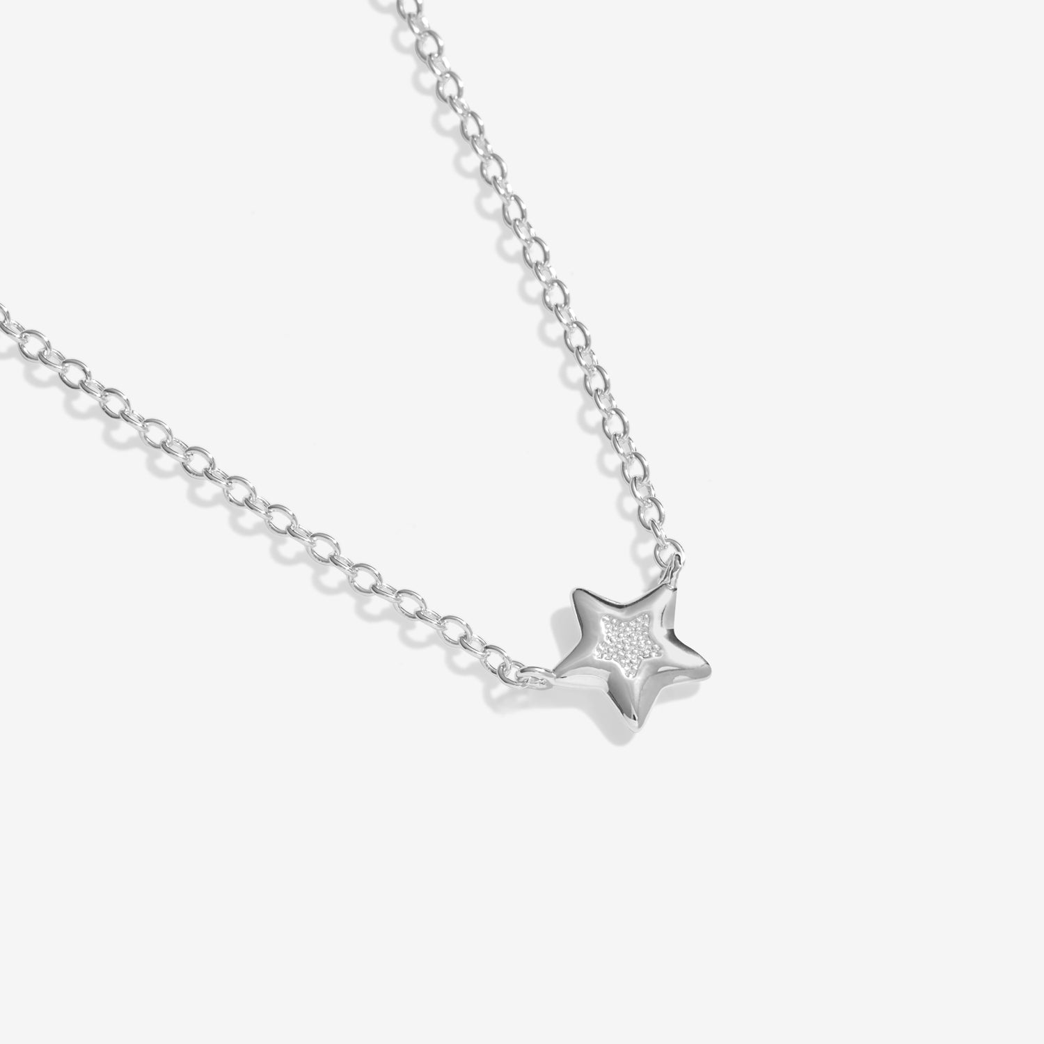 Joma Jewellery Necklace Christmas Cracker | Merry Christmas | Silver Plated | Necklace | 46cm + 5cm Extender