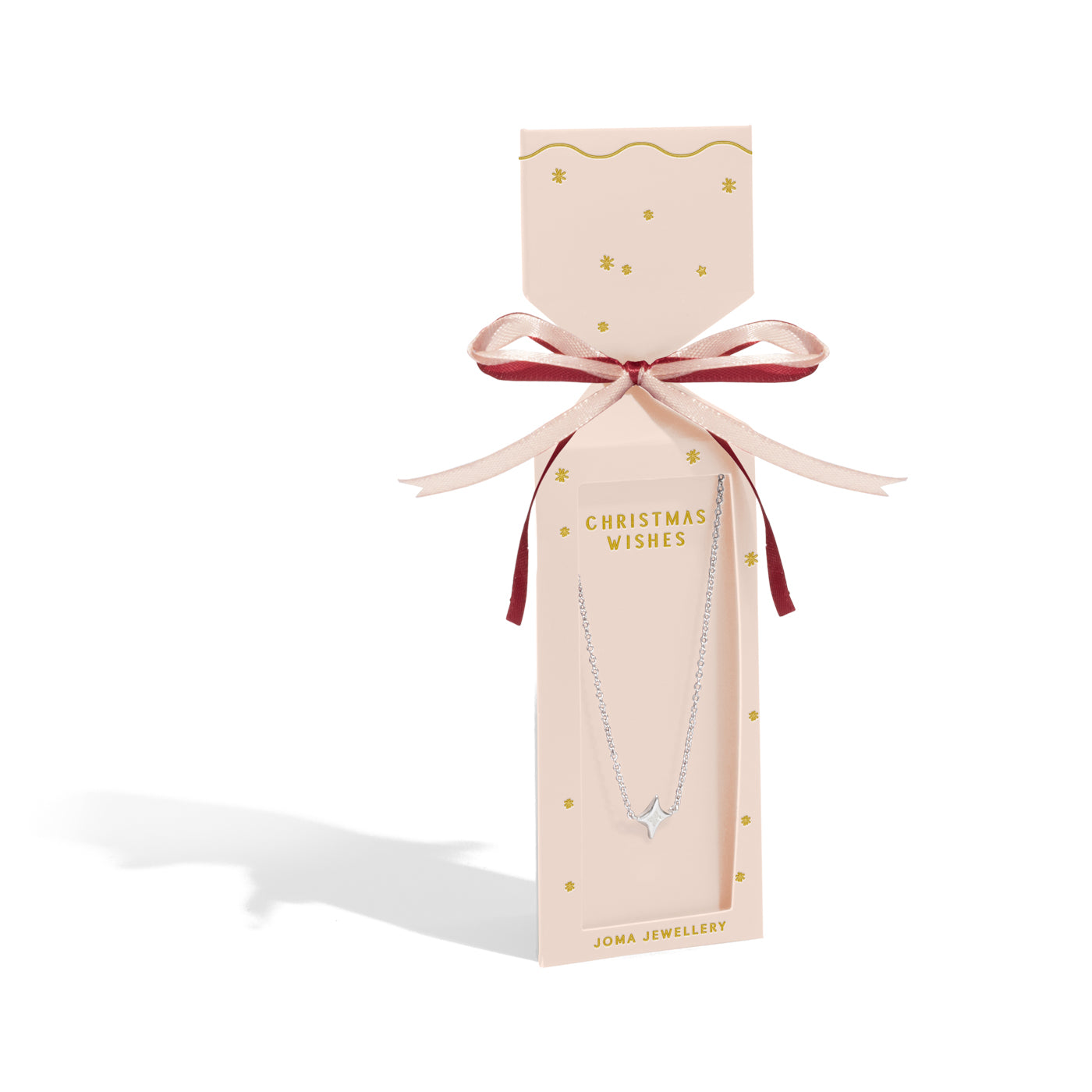 Joma Jewellery Necklace Christmas Cracker | Christmas Wishes | Silver Plated | Necklace | 46cm + 5cm Extender