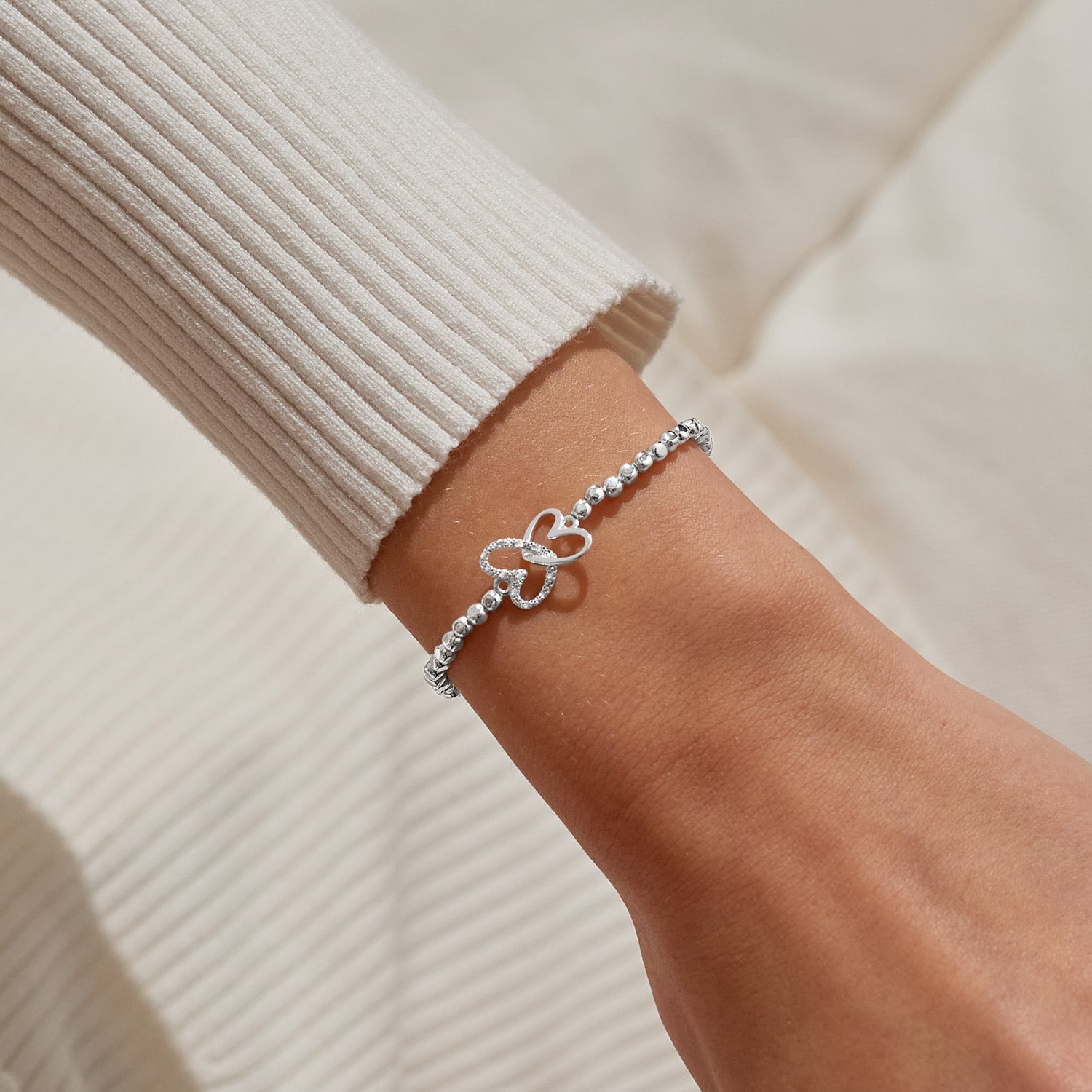 Joma Jewellery Forever Yours | You Are Beautiful | Silver Plated | Bracelet | 17.5cm Stretch