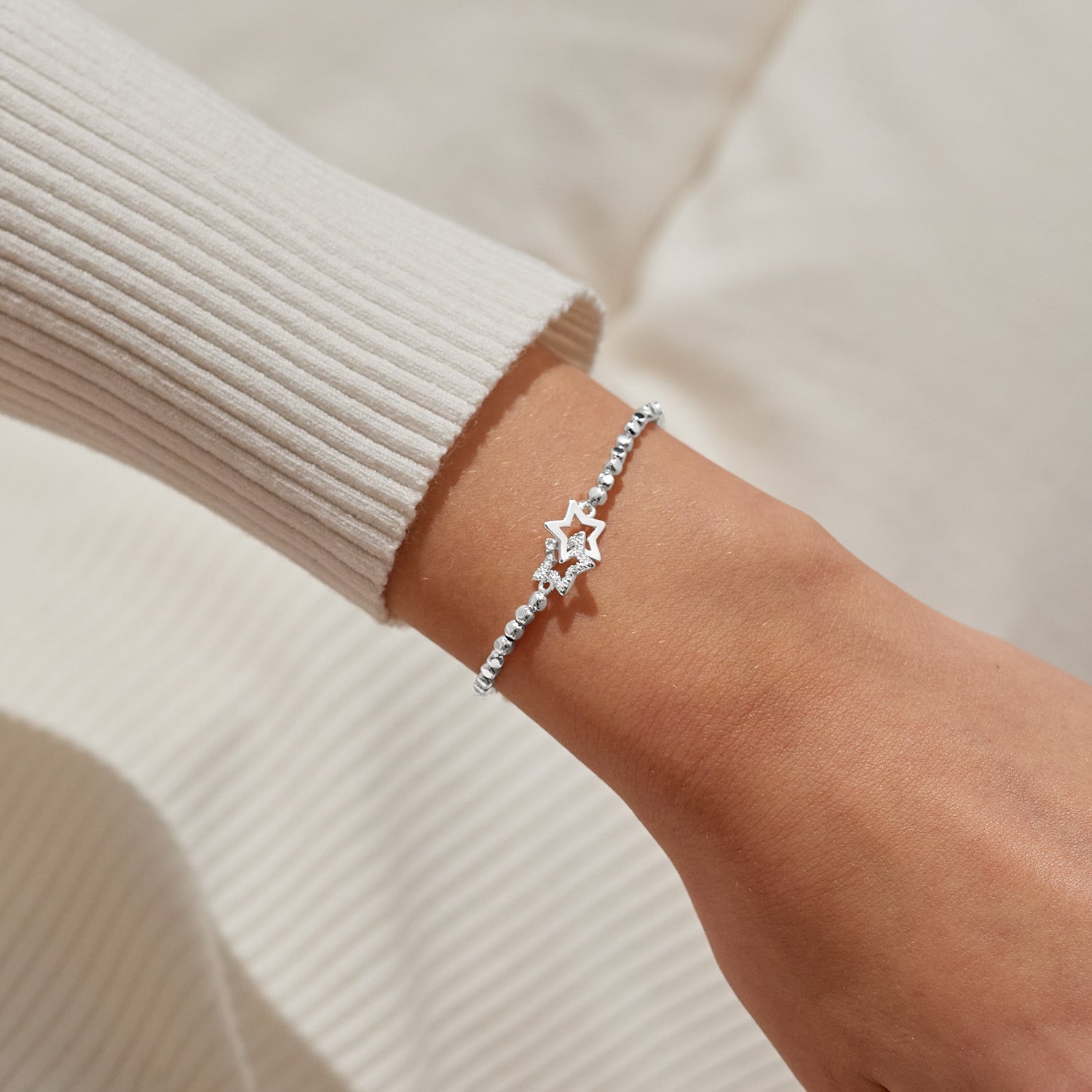 Joma Jewellery Forever Yours | Life Is Better With True Friends | Silver Plated | Bracelet | 17.5cm Stretch