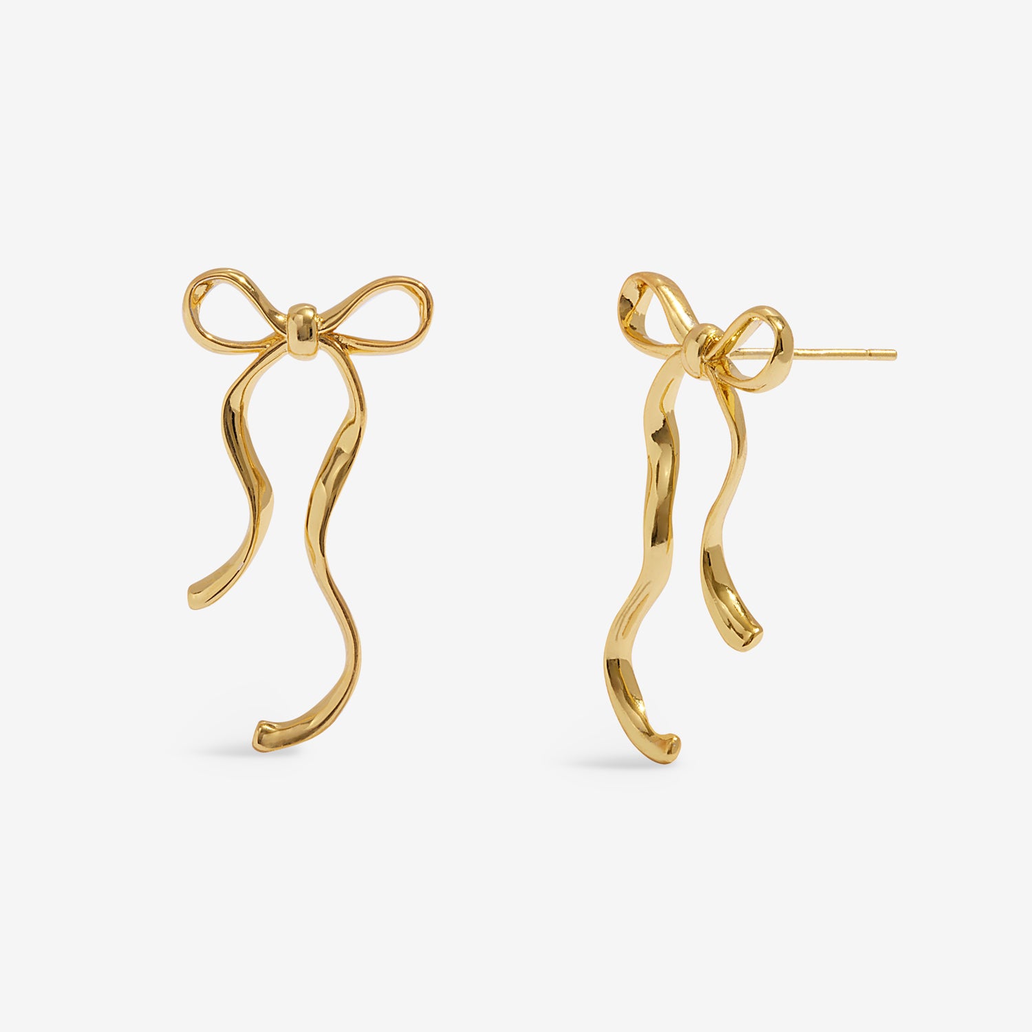 Joma Jewellery Soul Shine Stack | Bows | Gold Plated | Set Of 2 Earrings