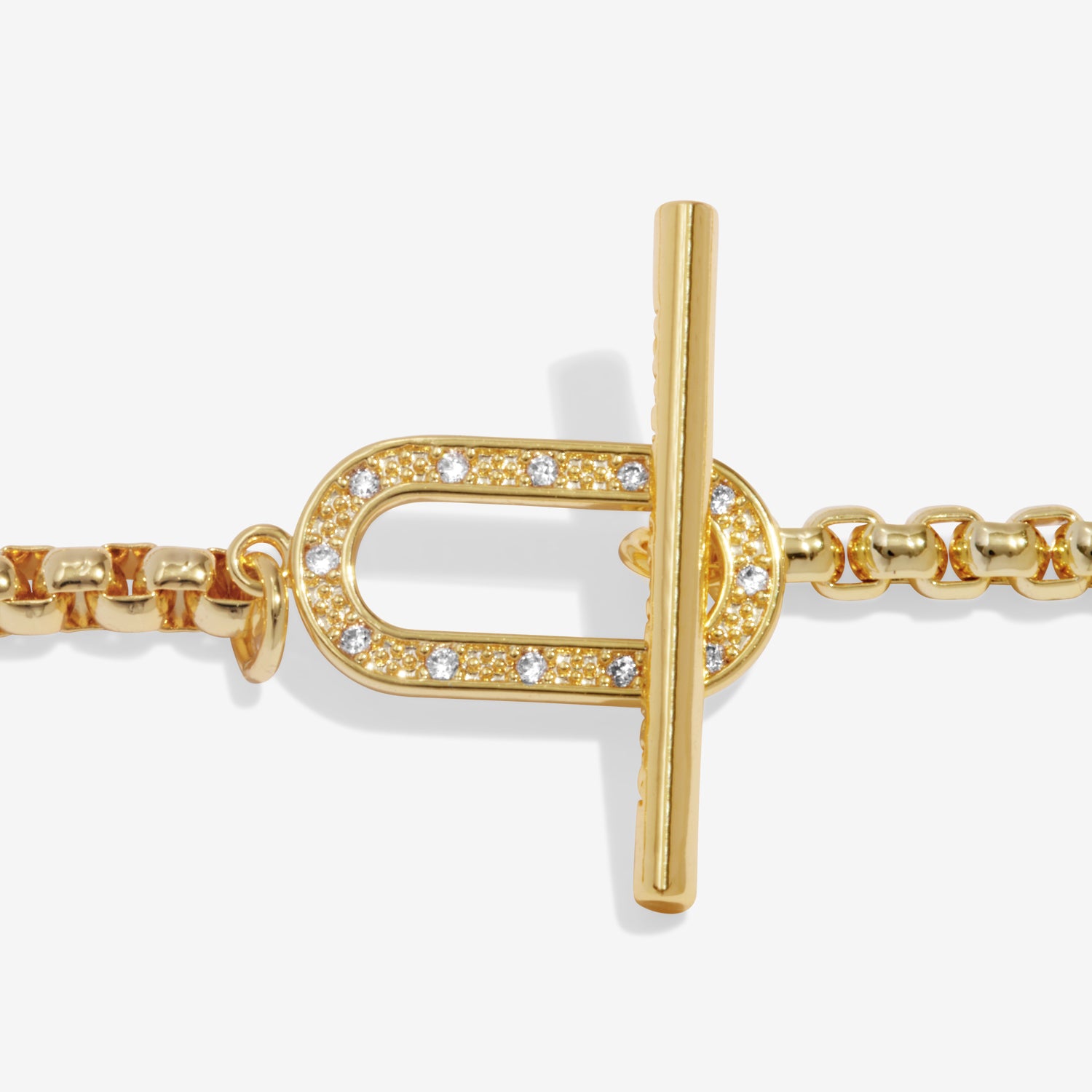 Joma Jewellery Evermore | Oval T-Bar | Gold Plated | Bracelet | 18.5cm