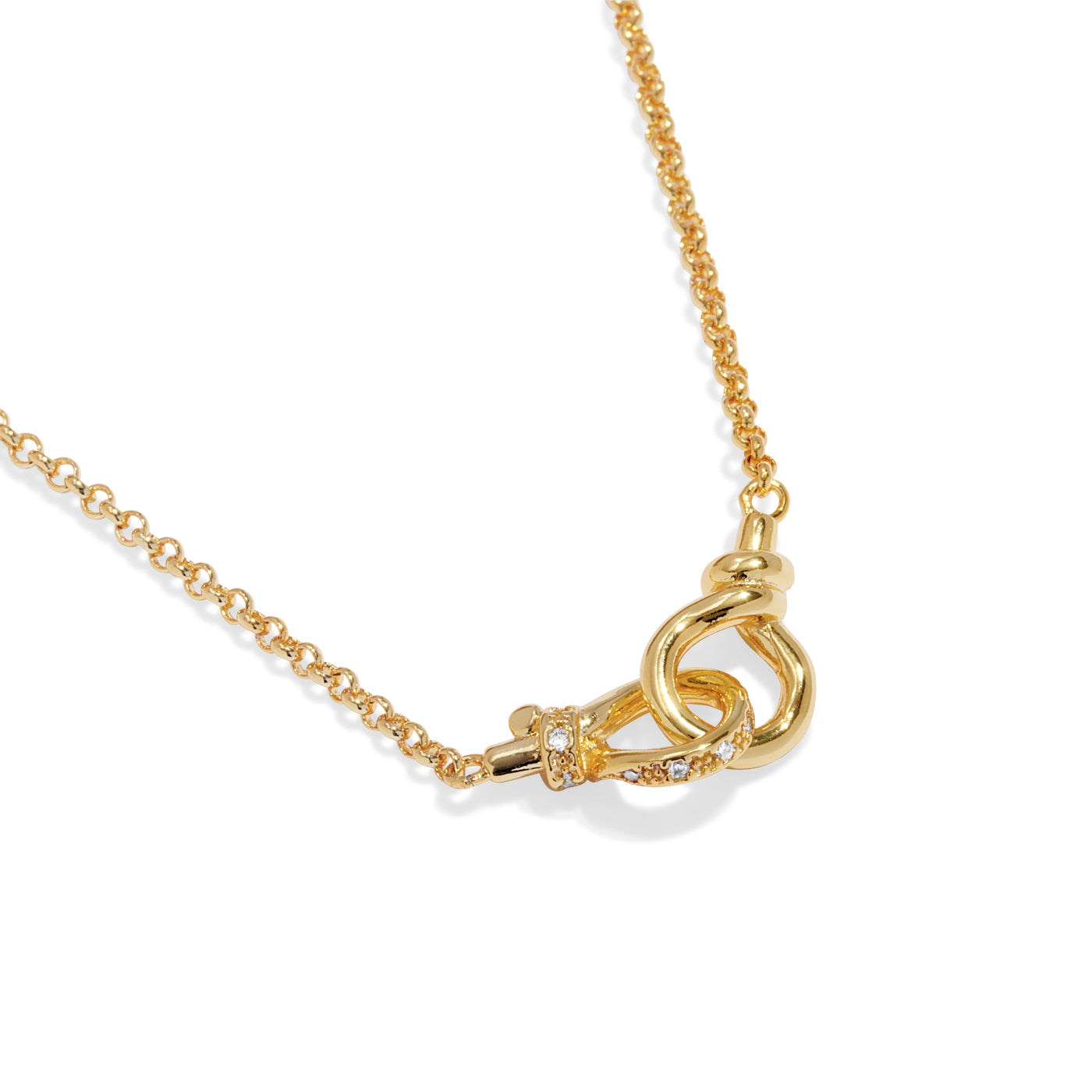 Joma Jewellery Evermore | Linked Knot | Gold Plated | Necklace | 40cm + 5cm Extender