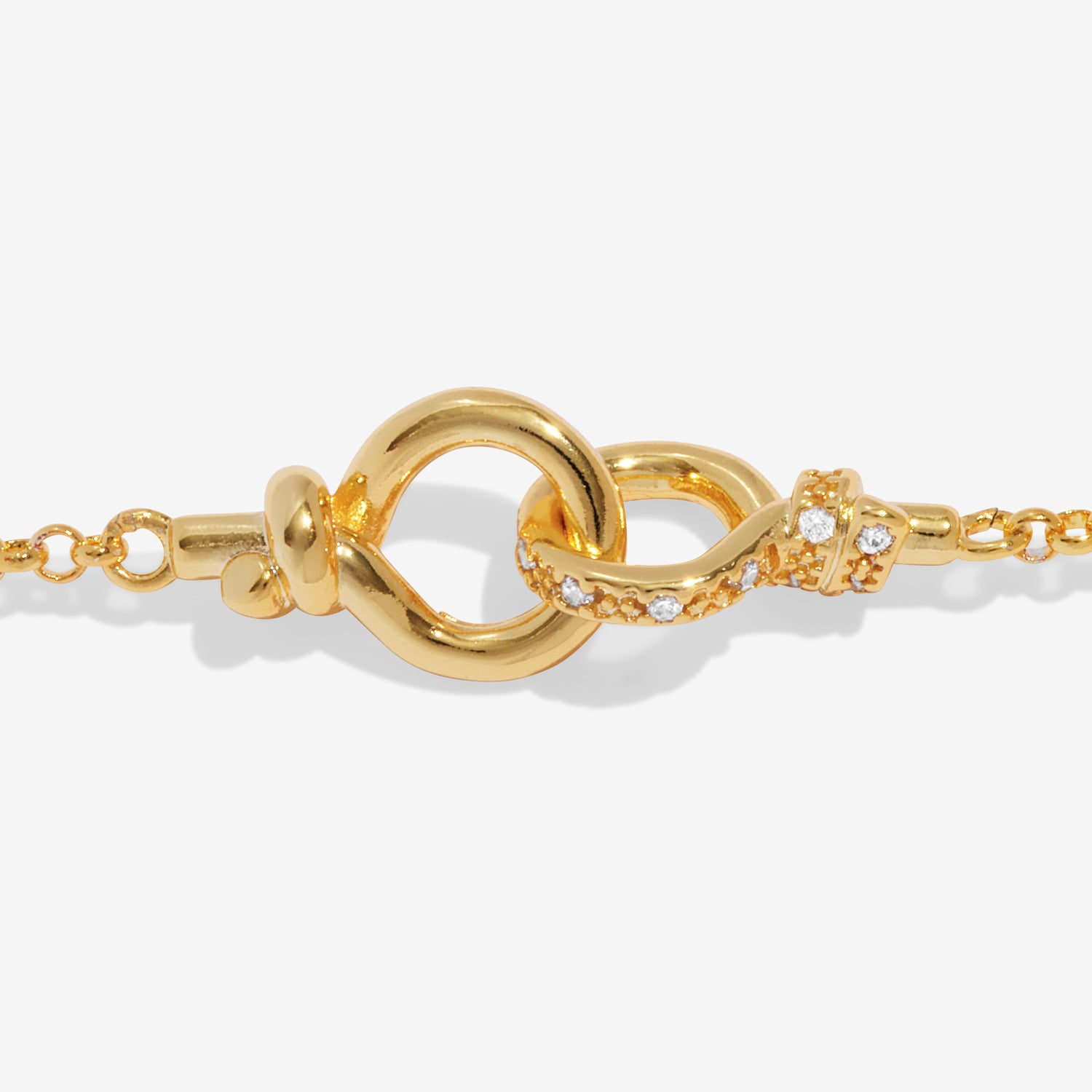 Joma Jewellery Evermore | Linked Knot | Gold Plated | Bracelet | 18cm + 3cm Extender