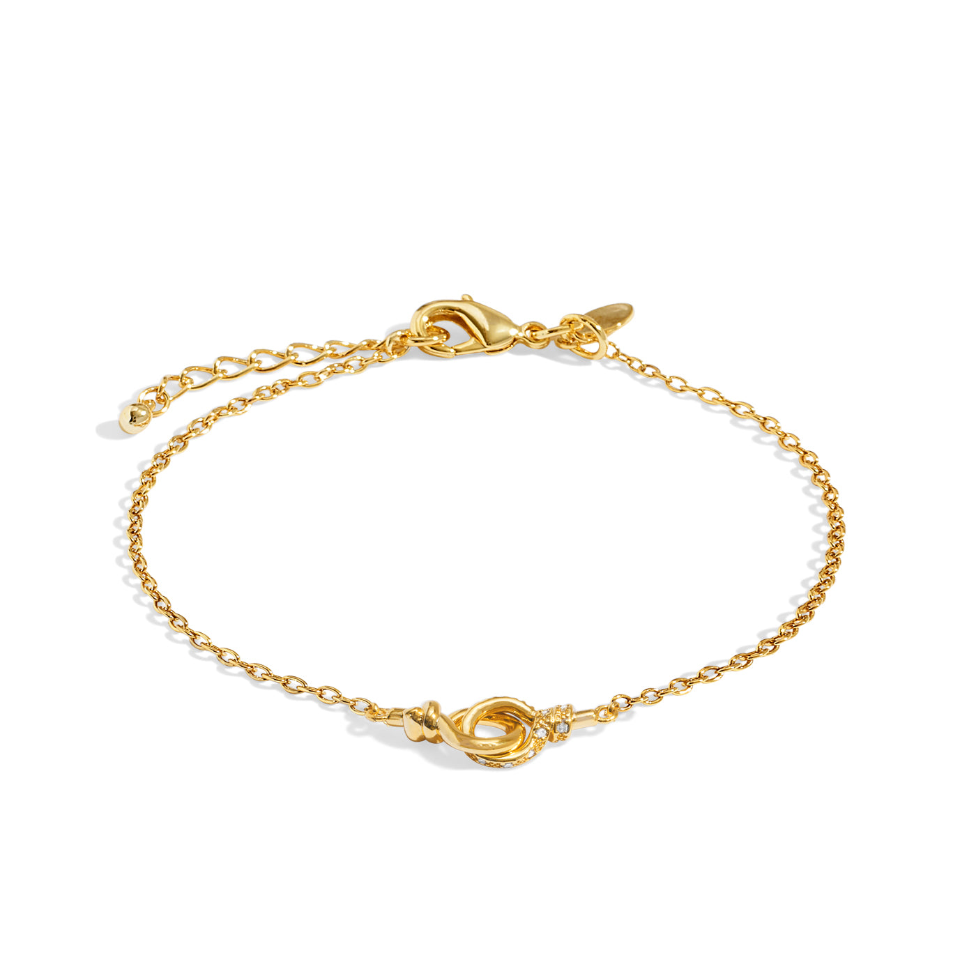 Joma Jewellery Evermore | Linked Knot | Gold Plated | Bracelet | 18cm + 3cm Extender
