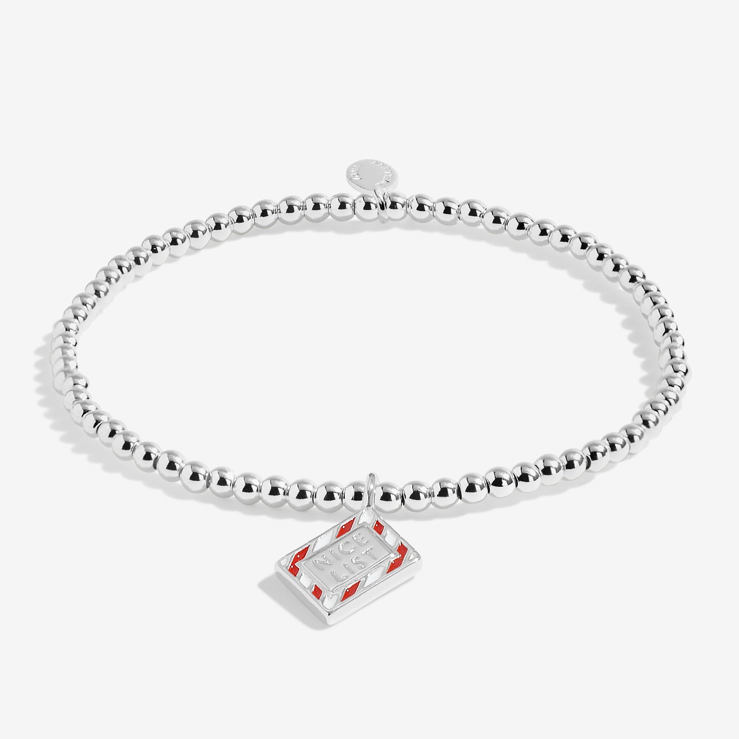 Joma Jewellery Kids' | Love From Santa | You'Re On The Nice List | Silver Plated | Bracelet | 15.5cm Stretch