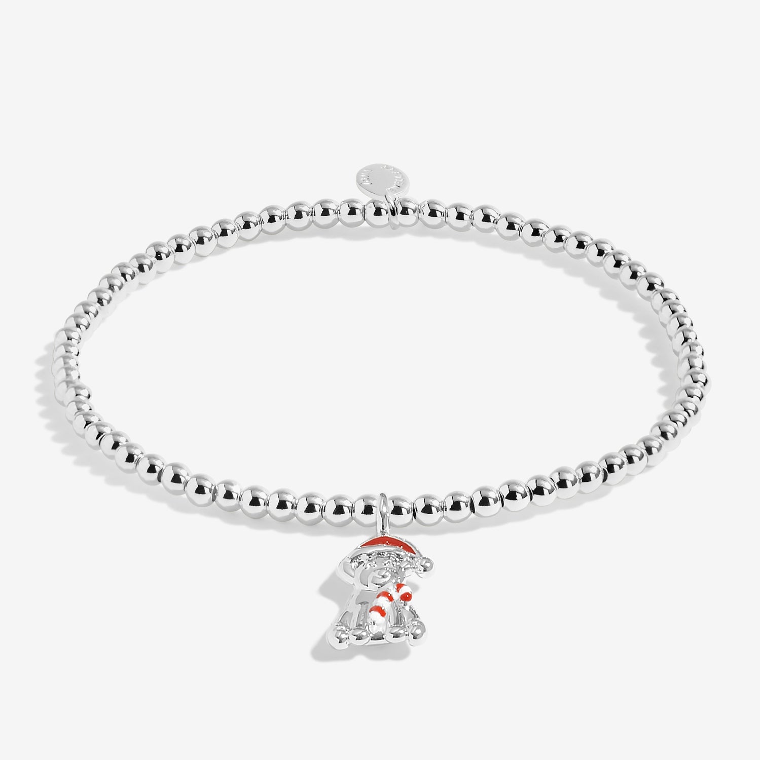 Joma Jewellery Kids' | Love From Santa | Santa Paws | Silver Plated | Bracelet | 15.5cm Stretch
