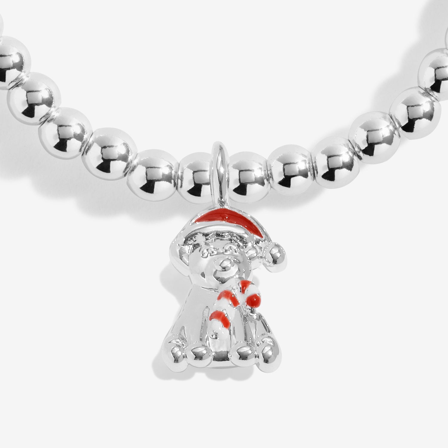 Joma Jewellery Kids' | Love From Santa | Santa Paws | Silver Plated | Bracelet | 15.5cm Stretch
