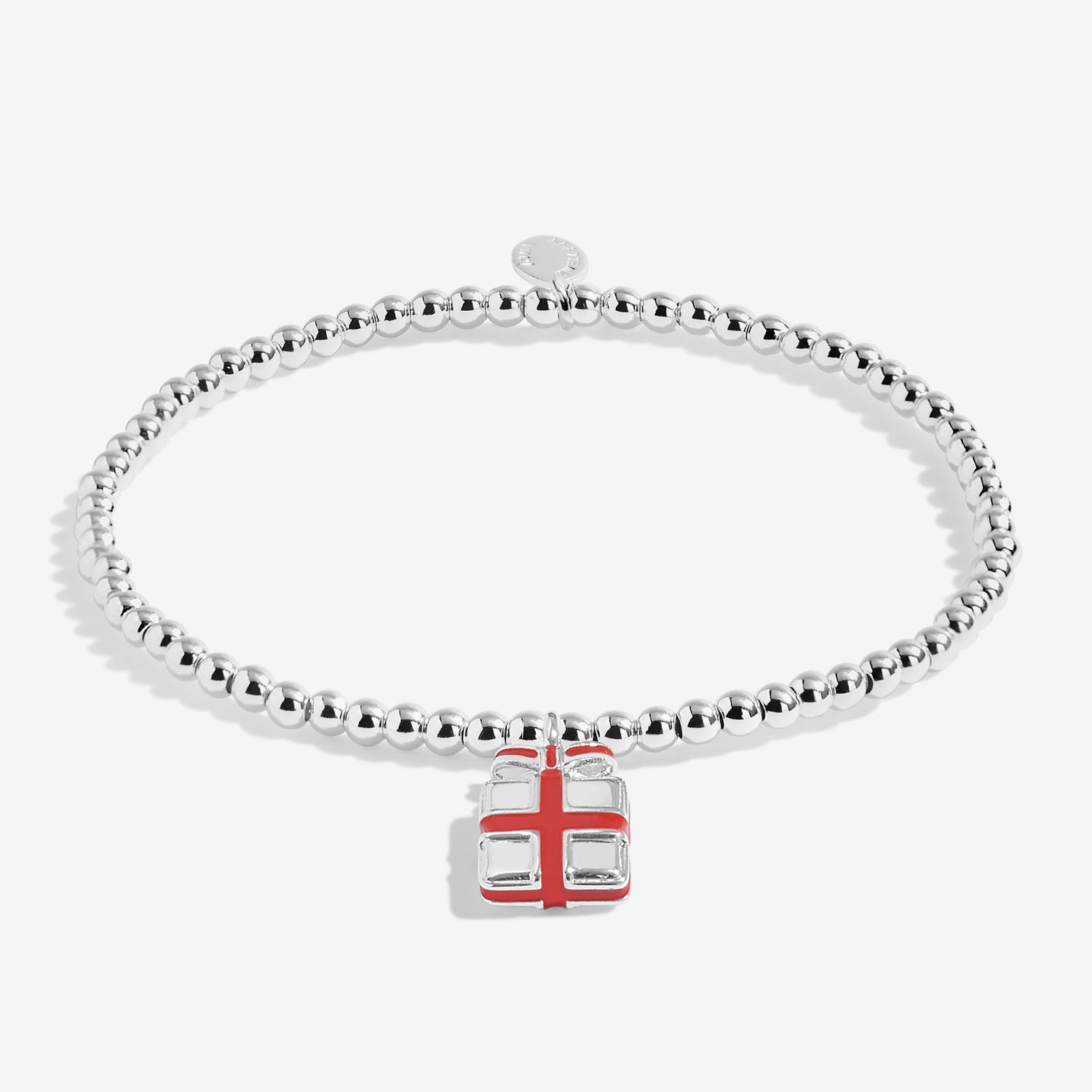 Joma Jewellery Kids' | Love From Santa | Happy Christmas | Silver Plated | Bracelet | 15.5cm Stretch