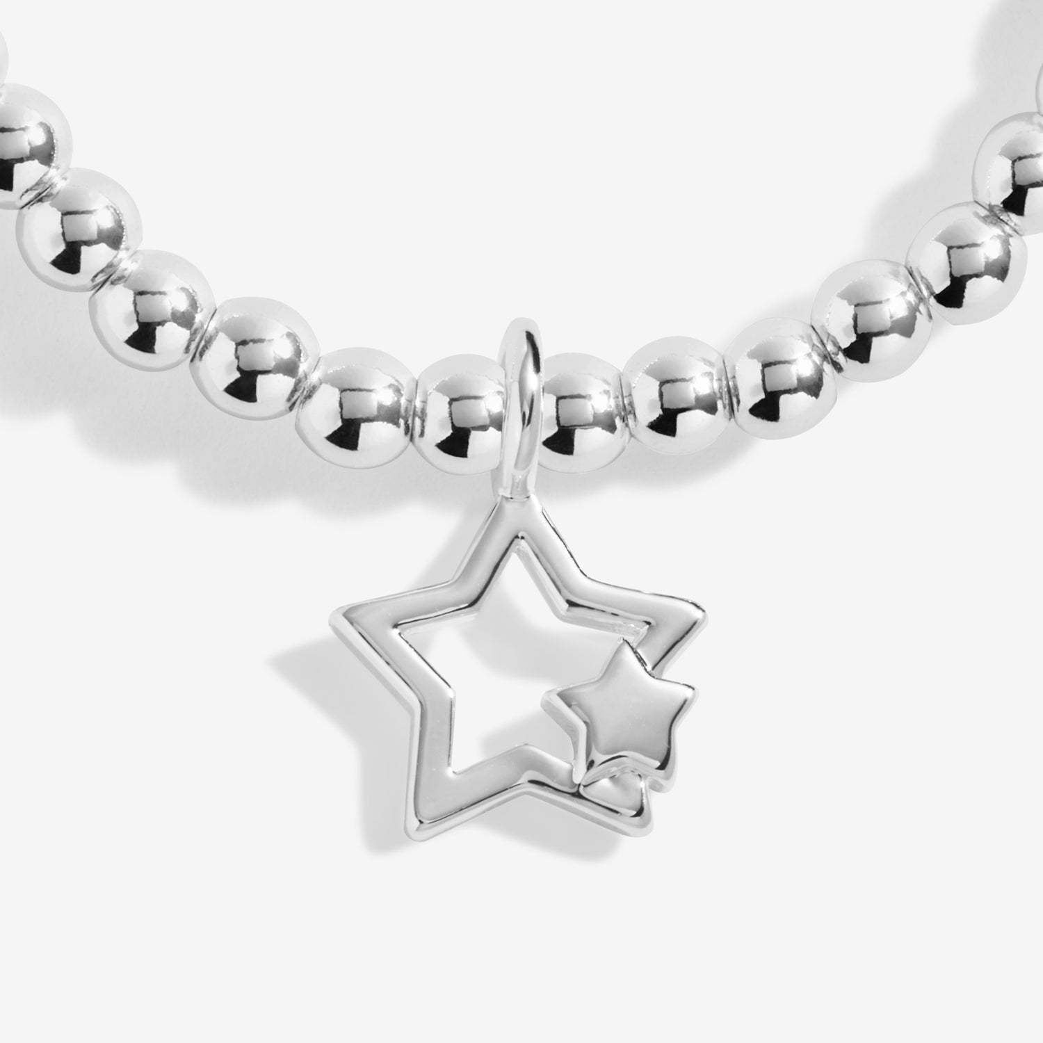 Joma Jewellery Kids' Christmas Cracker | Christmas Wishes | Silver Plated | Bracelet | 15.5cm Stretch