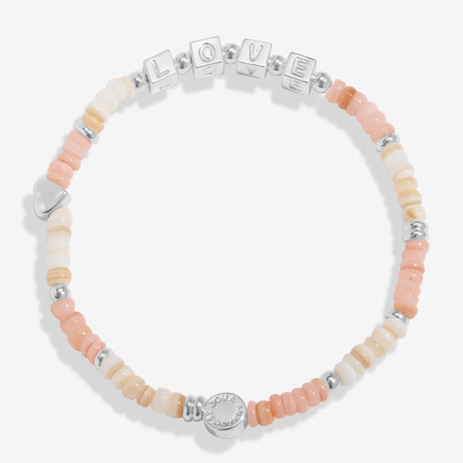 Joma Jewellery Kids' Happy Little Moments | With Love | Silver Plated | Bracelet | 15.5cm Stretch