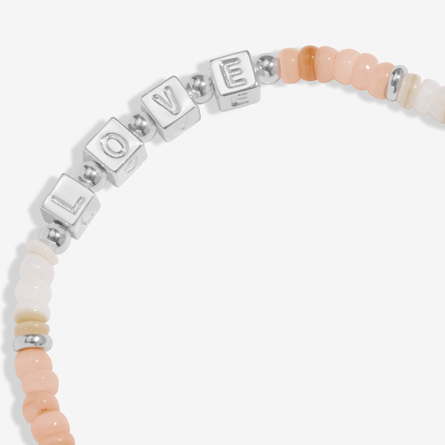 Joma Jewellery Kids' Happy Little Moments | With Love | Silver Plated | Bracelet | 15.5cm Stretch