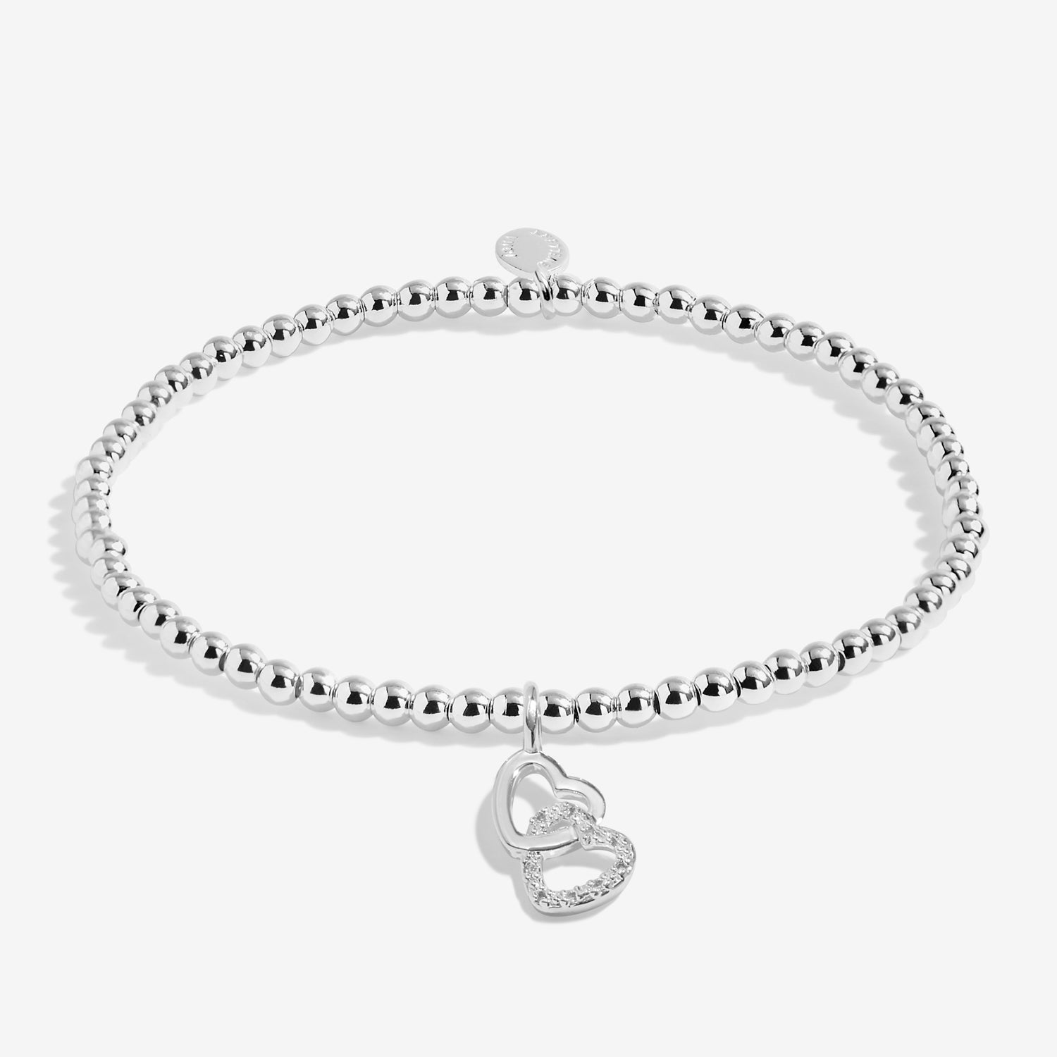 Joma Jewellery Kids' A Little | Happy Birthday Bestie | Silver Plated | Bracelet | 15.5cm Stretch