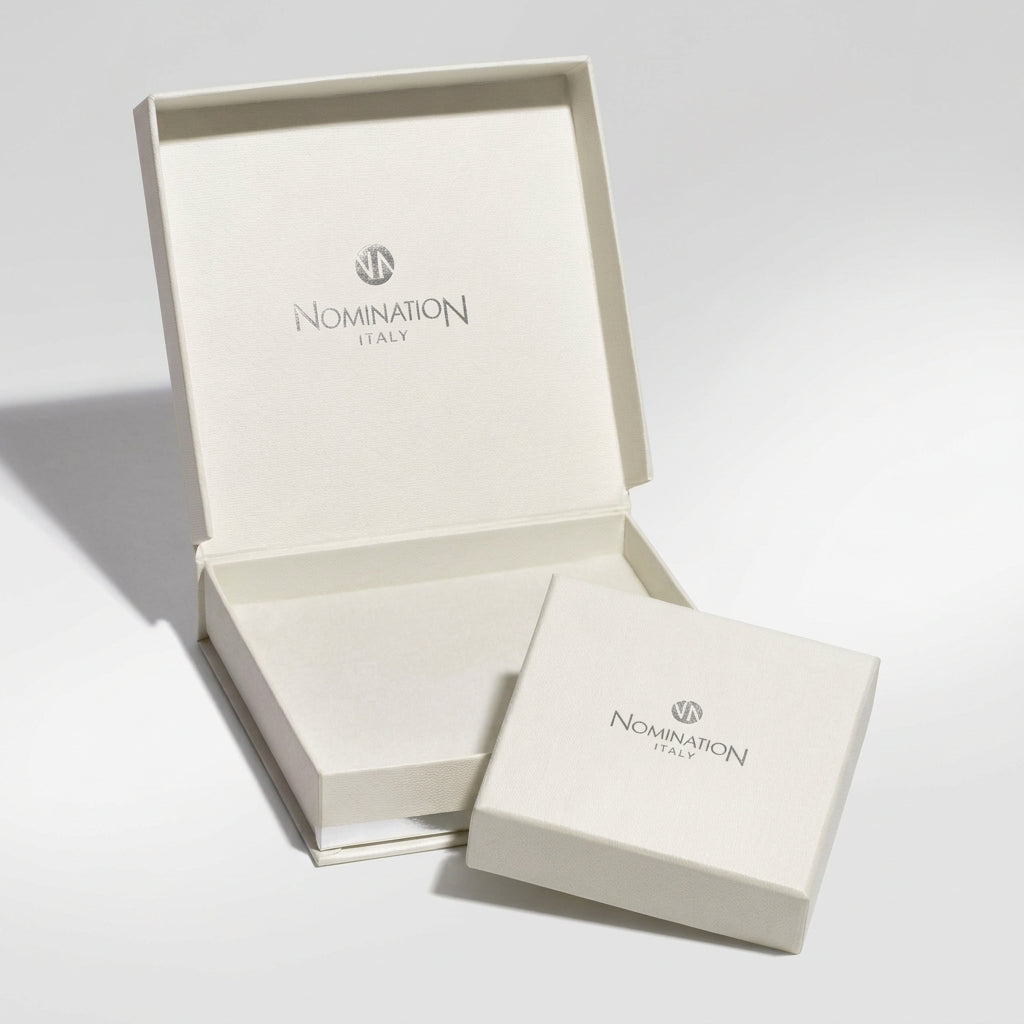 Nomination Italy presentation jewellery boxes on a white background.