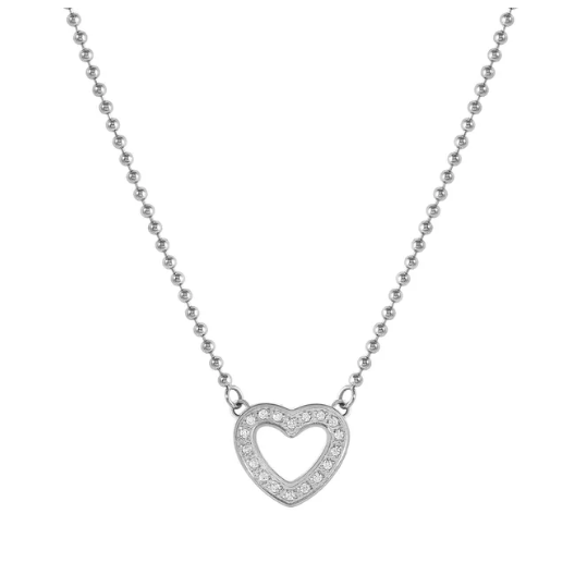 Nomination Italy Necklace SOFFIO D'AMORE necklace in steel and cubic zirconia Heart