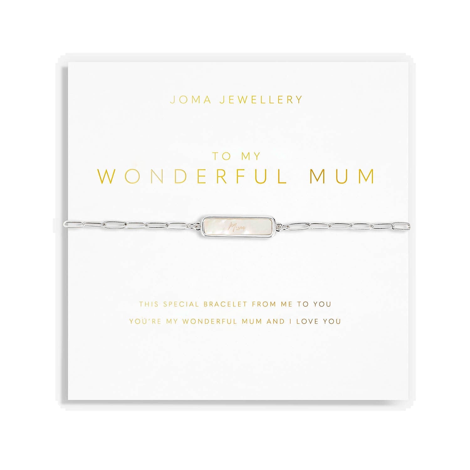 Joma Jewellery Bracelet Joma Jewellery My Moments Bracelet - To My Wonderful Mum