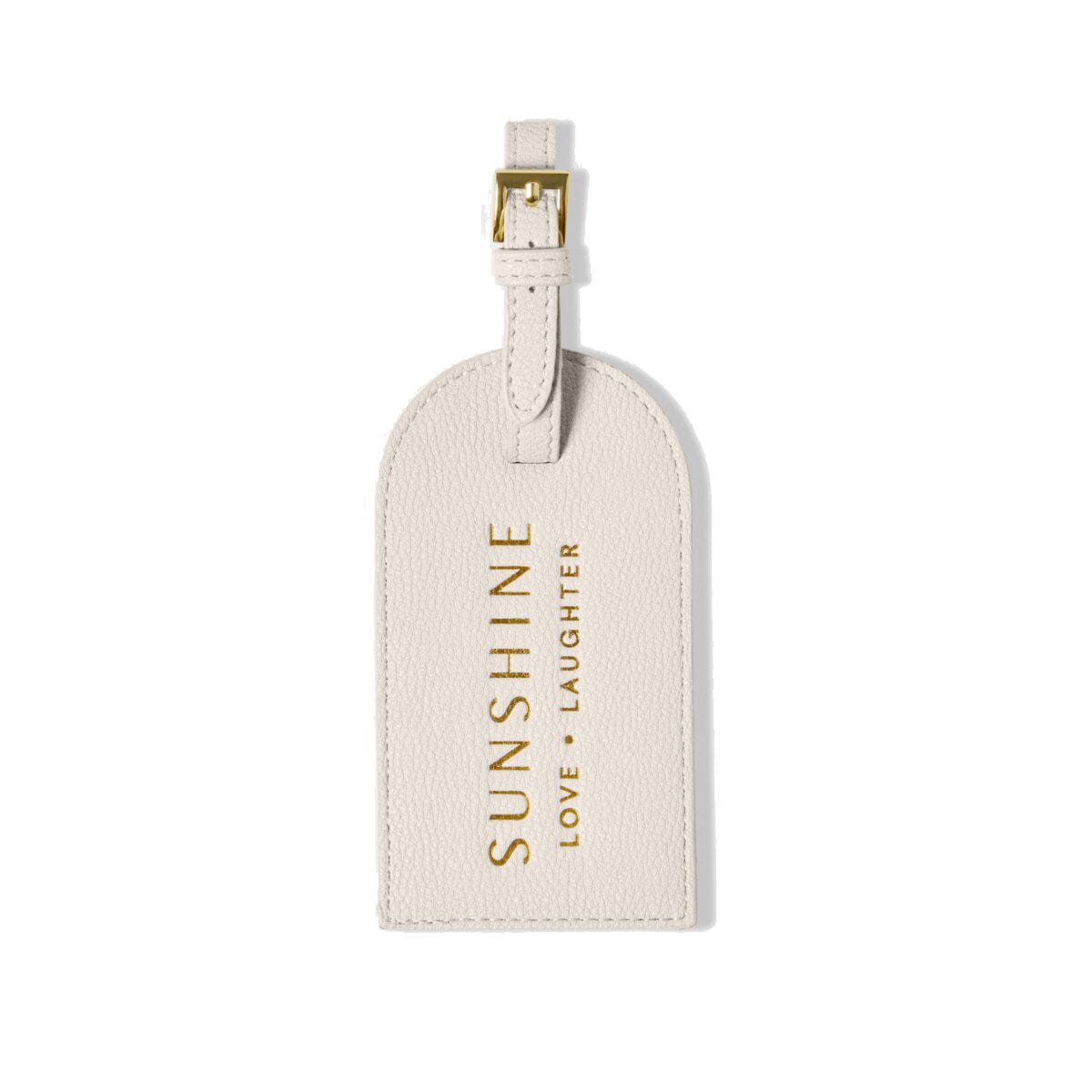 Katie Loxton Travel Accessories Off-White Katie Loxton Sentiment Luggage Tag - Off-White/Light Taupe/Black