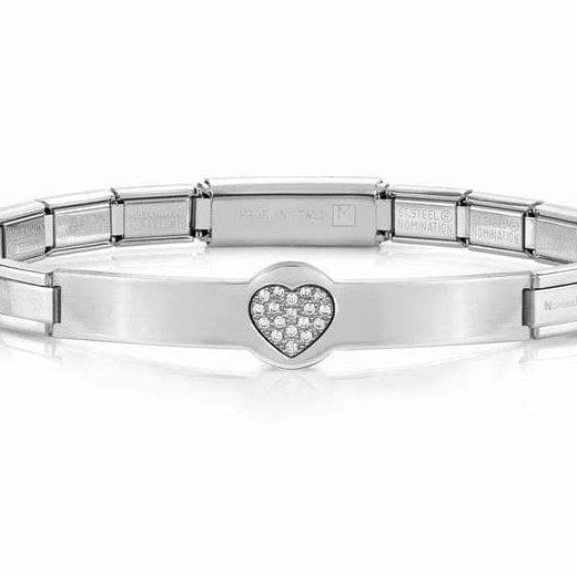 Nomination Italy 021133/022 TRENDSETTER S/Steel, 925 silver, WHITE CZ Heart