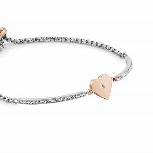 Nomination Italy 028004/022 MILLELUCI bracelet,S/steel,CZ (ROSEGOLD) Heart