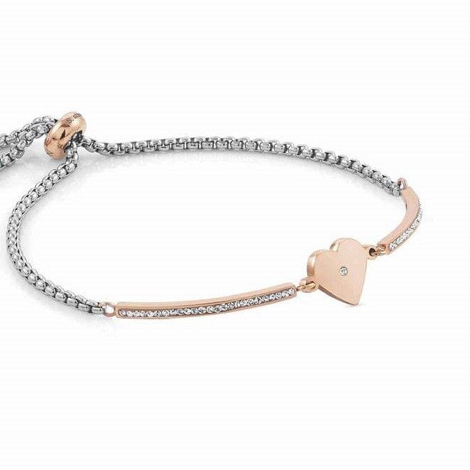 Nomination Italy 028005/022 MILLELUCI bracelet,S/Steel,CZ, (ROSEGOLD - RICH VERSION) Heart