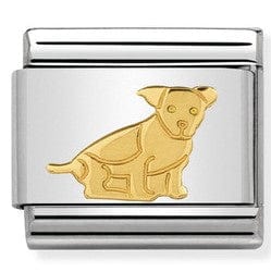 Nomination Italy 030112/33 Classic bonded yellow Gold Seated Dog