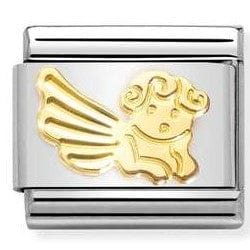 Nomination Italy 030149/46 Classic steel, 18k gold Diamond-coated Angel