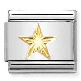 Nomination Italy 030149/55 Classic S/steel, 18k gold Diamond-coated Star