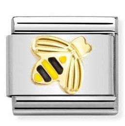 Nomination Italy 030285/64 Classic steel, enamel, 18k gold Diamond-coated Bee